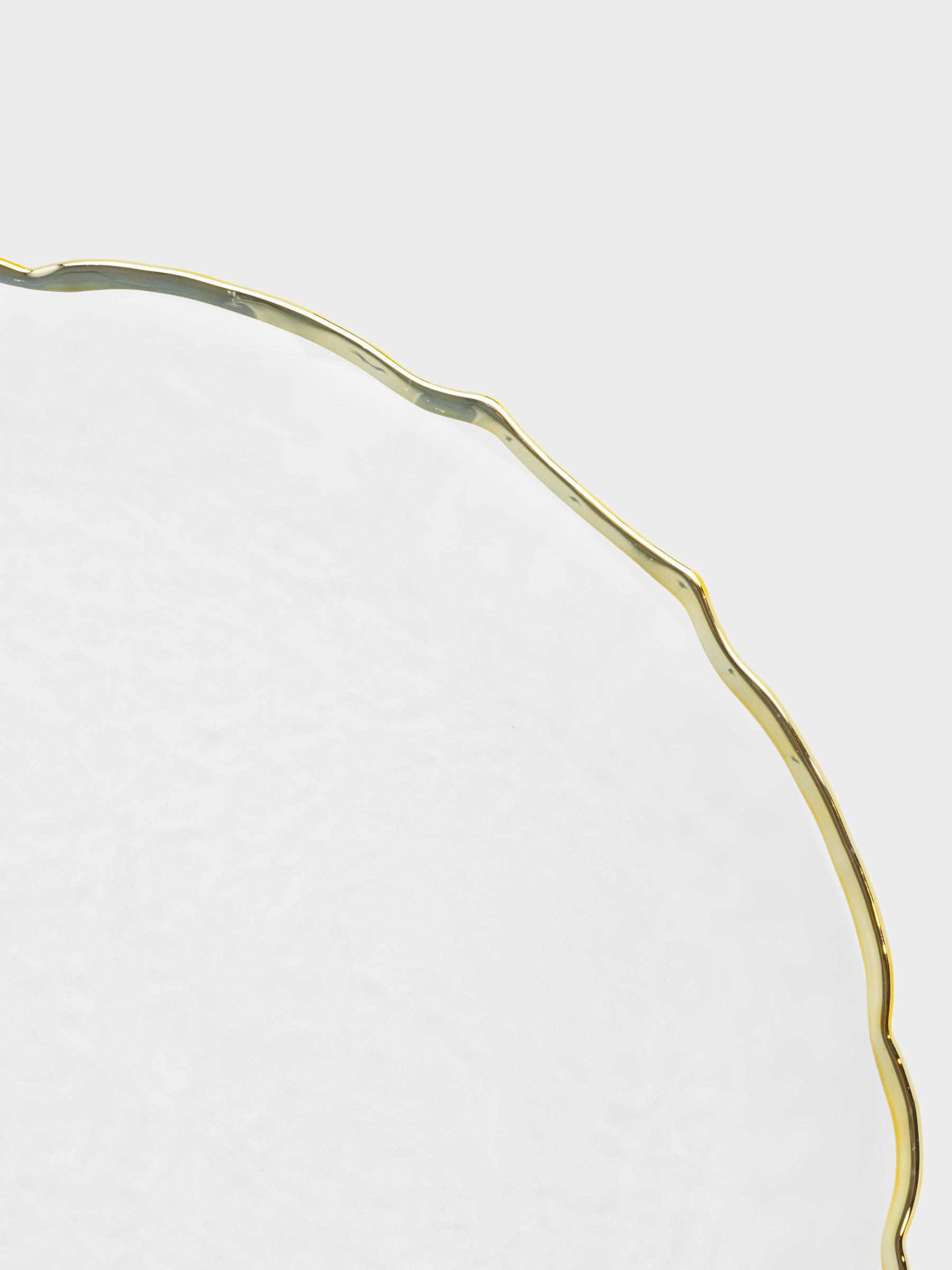 Тарелка подстановочная, 33 см, стекло, с золотистым кантом, Nautilus gold, image-1