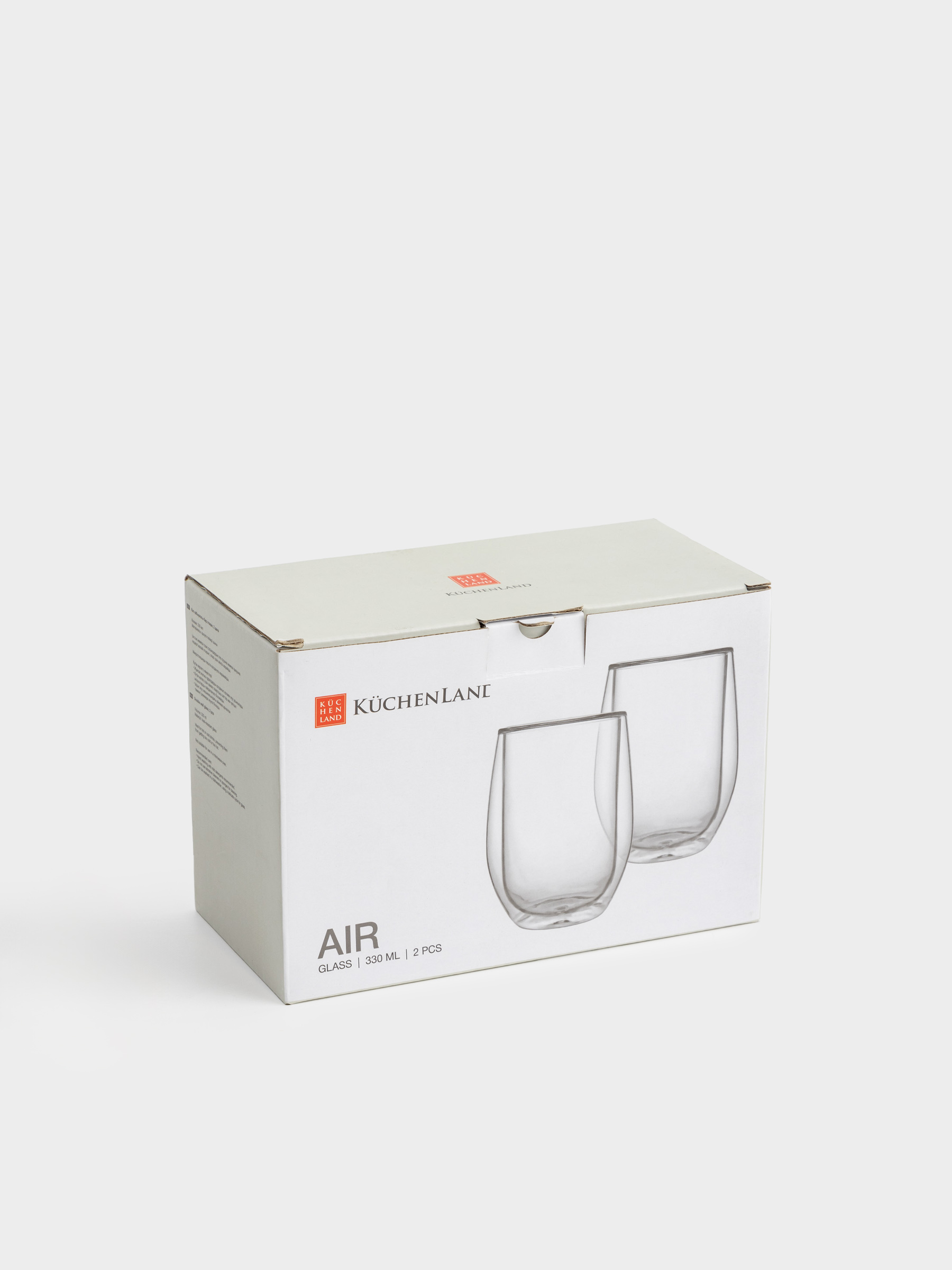 Стакан, 12 см, 330 мл, 2 шт, стекло Б, Air, image-20
