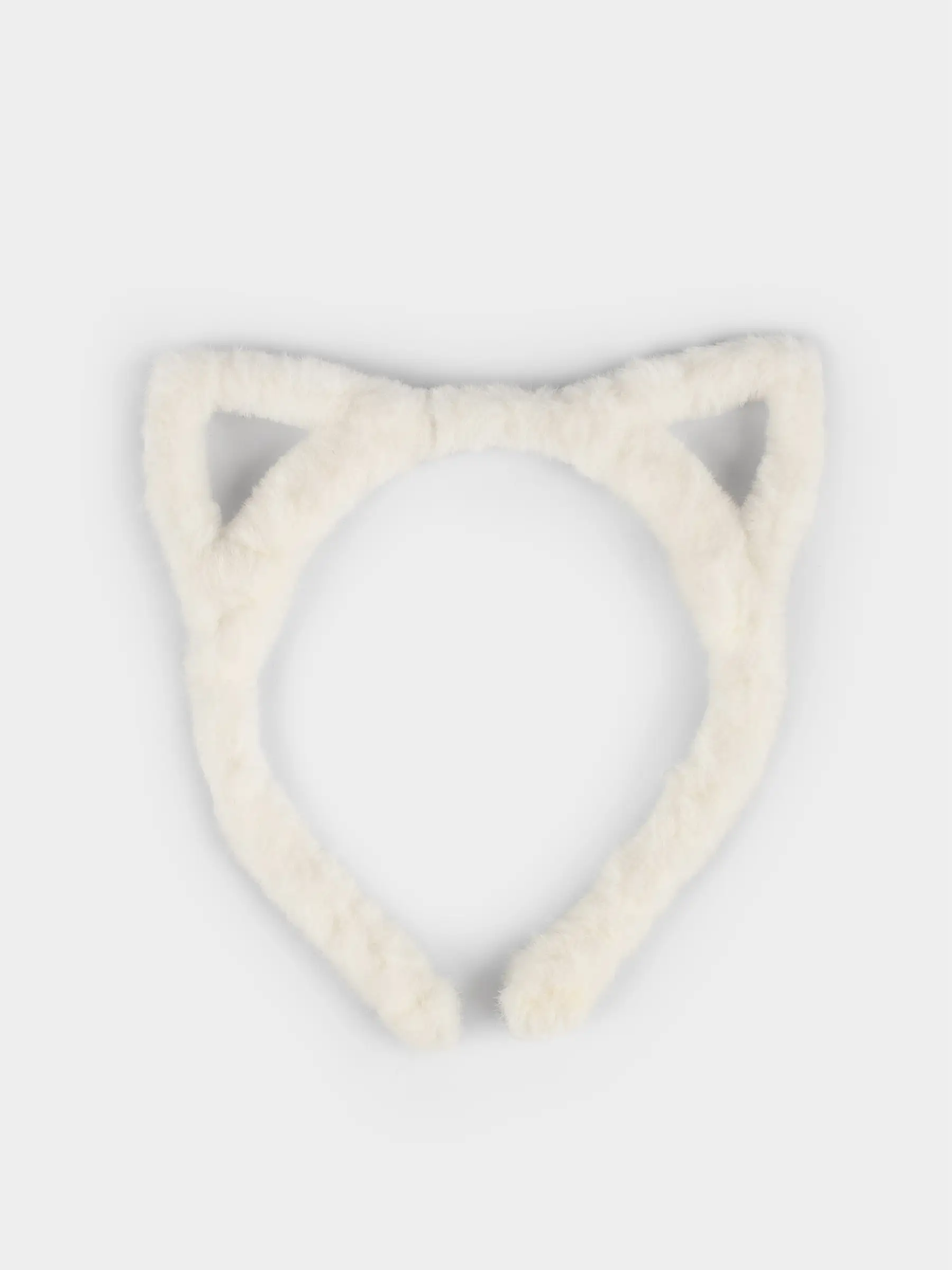 Тоғыншақ, карнавалдық, 16х17 см, балаларға арналған, жасанды үлбір/металл, ақ, Құлақтар, Cat, image-0