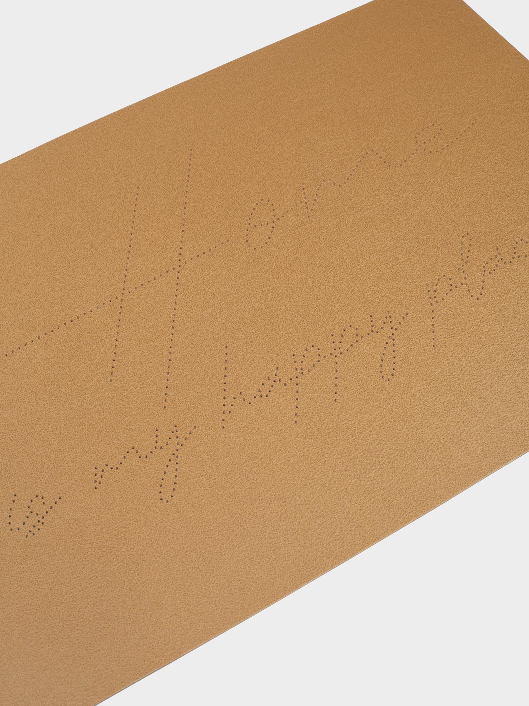 Салфетка под приборы, 30x45 см, ПВХ/полиэстер, коричневая, Home is my happy place, Rock, image-3