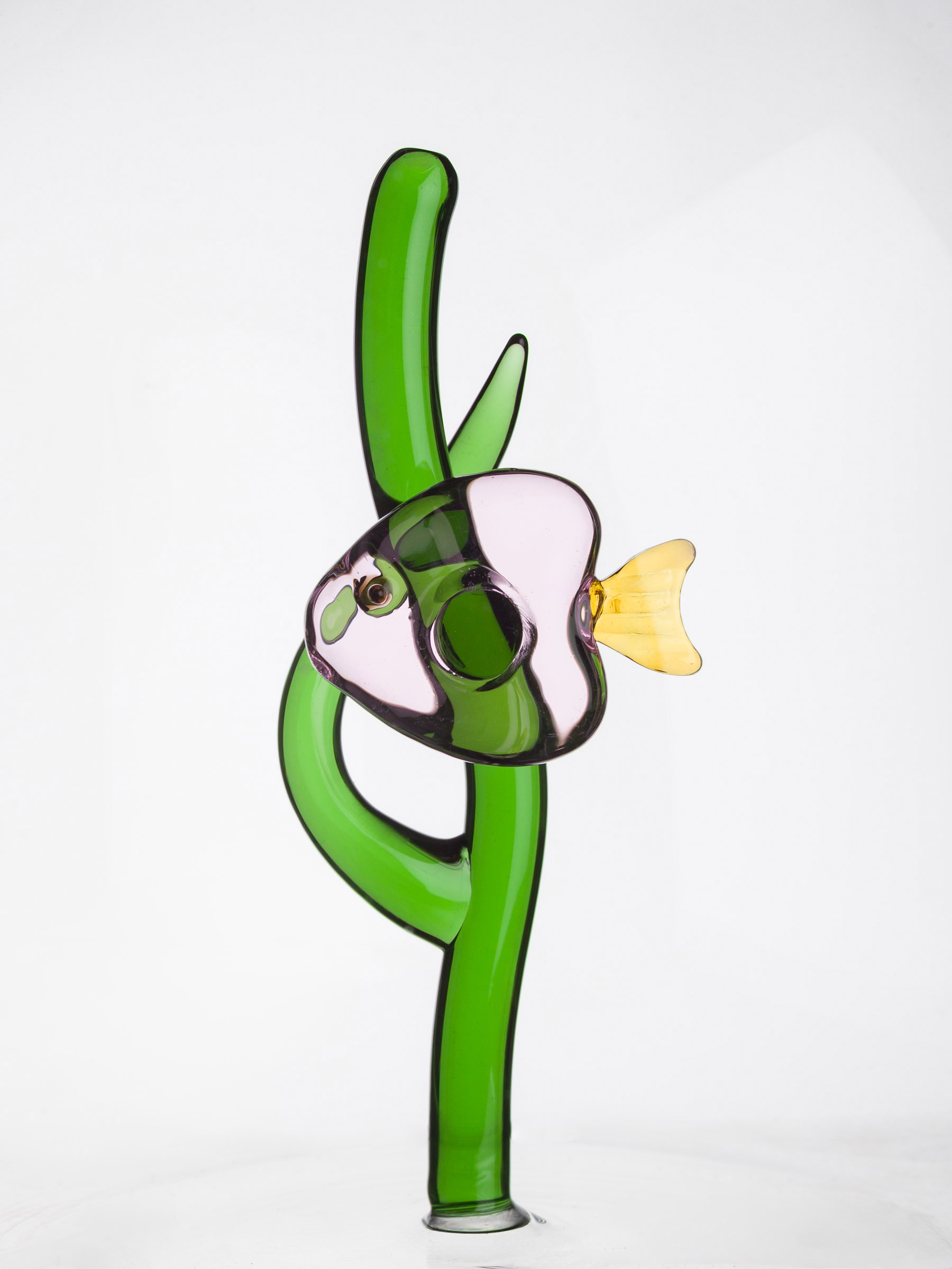 Кувшин, 1,6 л, стекло, зеленая ручка, Рыбка, Shape, image-5