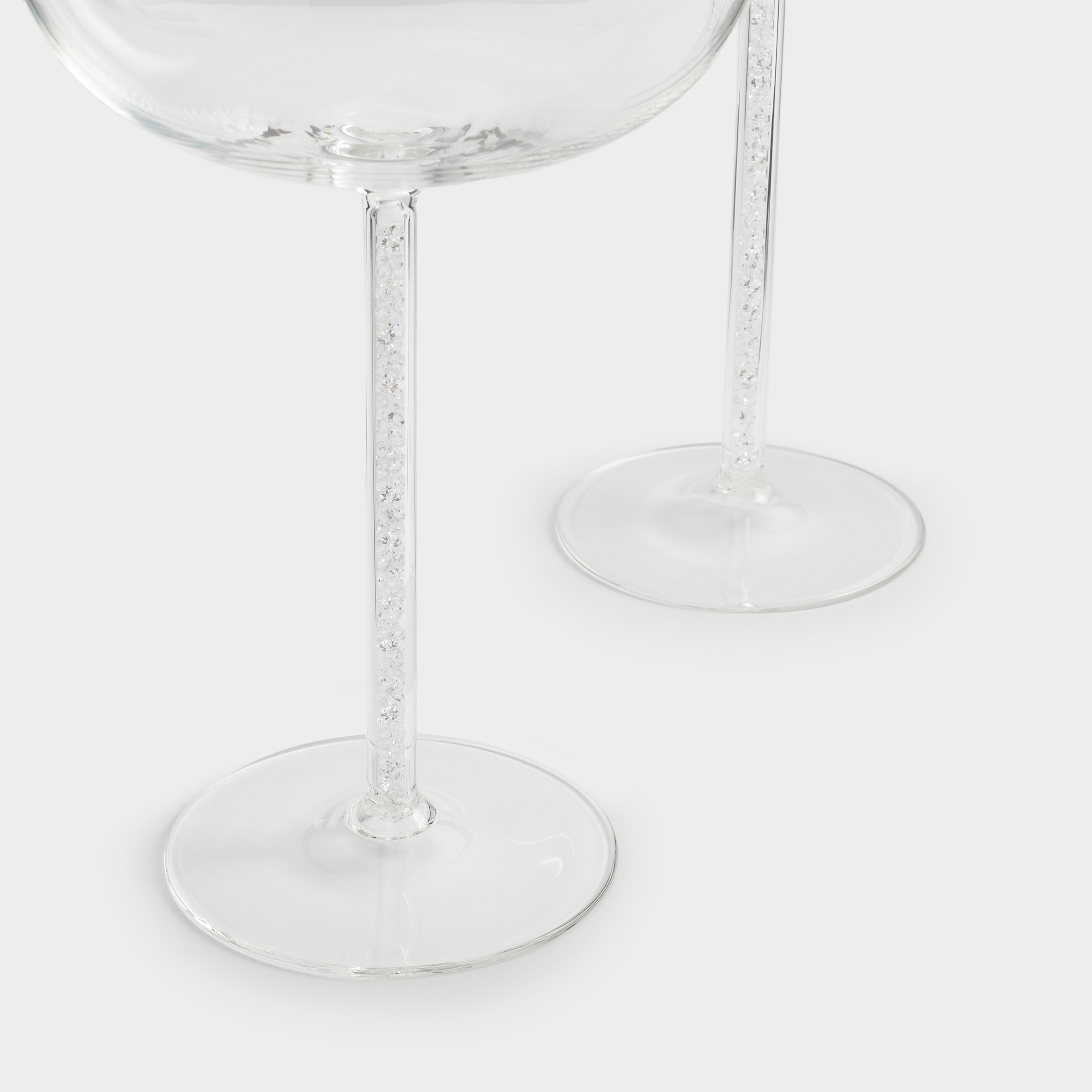 Бокал-креманка для шампанского, 300 мл, 2 шт, стекло/стразы, Crystal decor, image-2