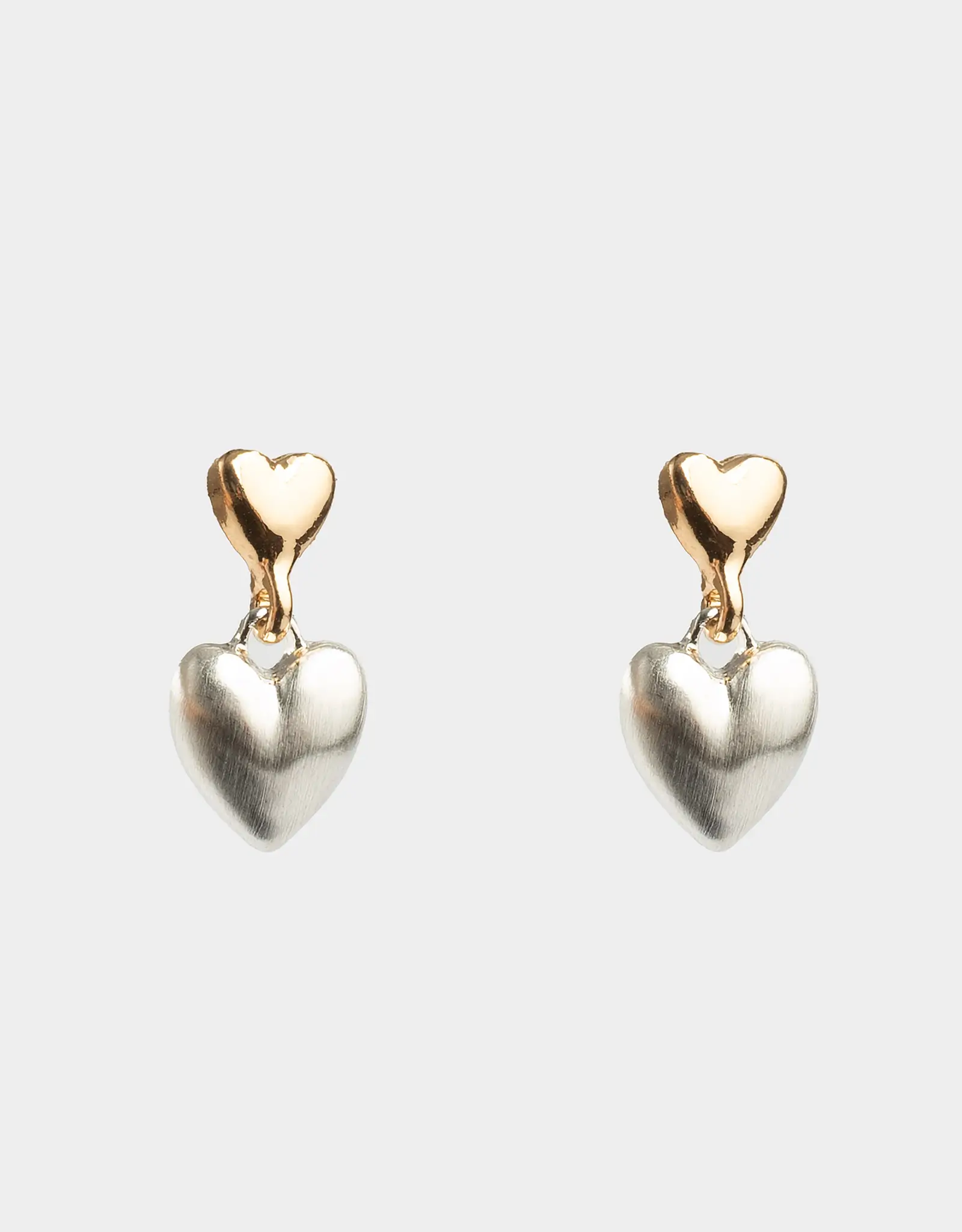 Пуссет сырғалары, 2 см, 2 дана, металл, күміс, Jewelry heart