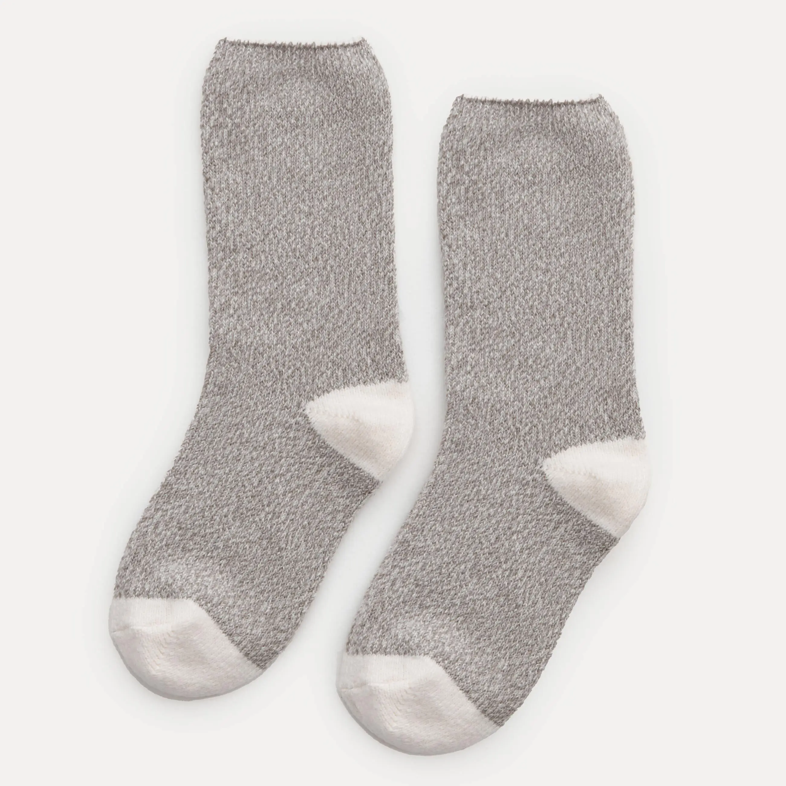Носки женские, полиэстер, бежево-серые, Warmed