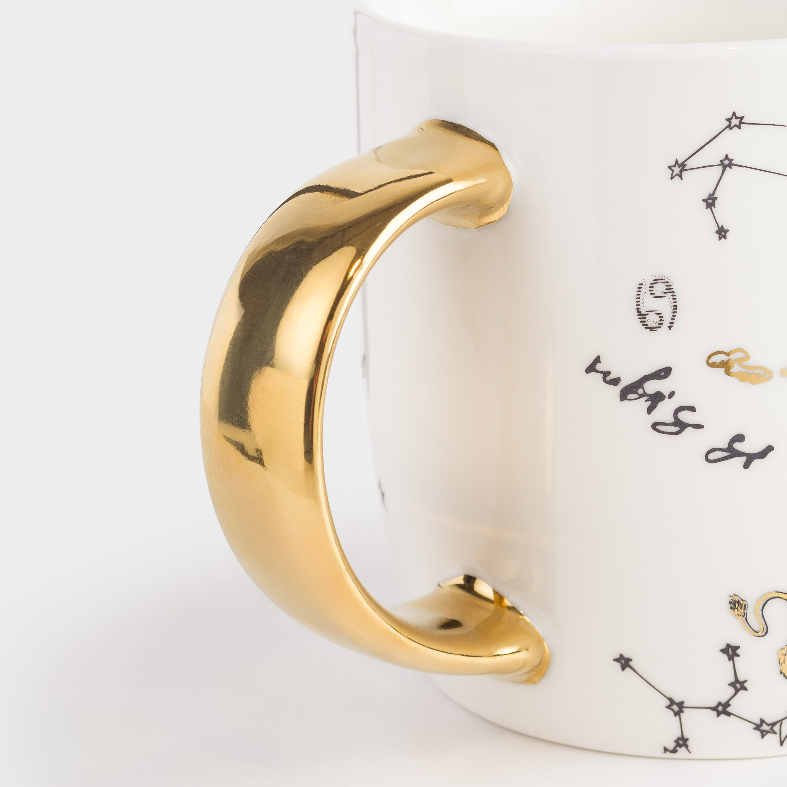 Кружка, 380 мл, фарфор N, бело-золотистая, Астрология, Zodiac, image-5