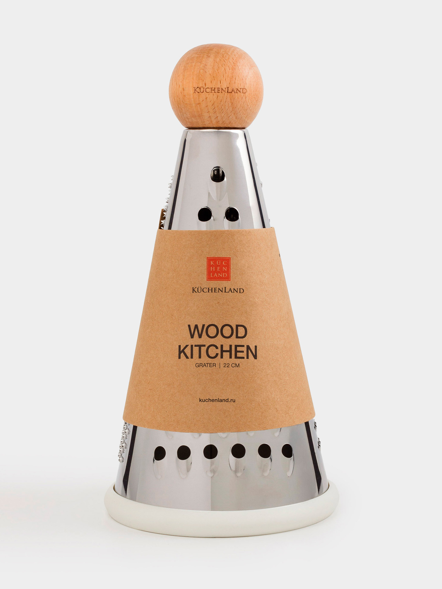 Үккіш, 20 см, болат/ағаш, дөңгелек, сарғылт-қоңыр, Wood kitchen, image-5