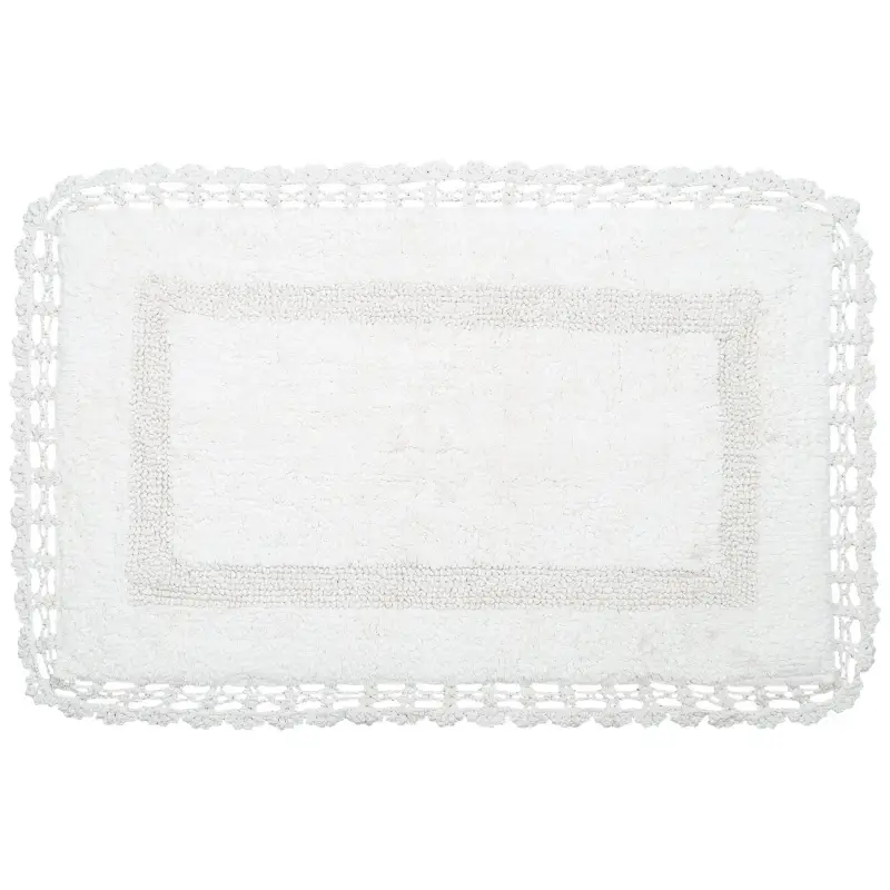 Коврик, 50х80 см, хлопок, кремовый, Кружево, Knit ,image-0