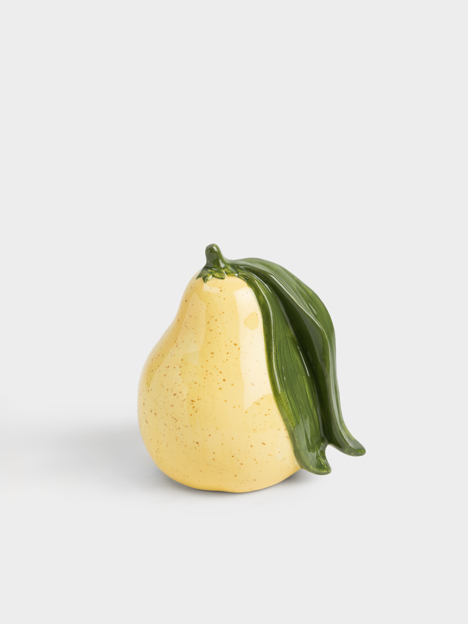 Мүсінше, 12 см, фарфор Р, сары, дақты, Алмұрт, Fruit garden