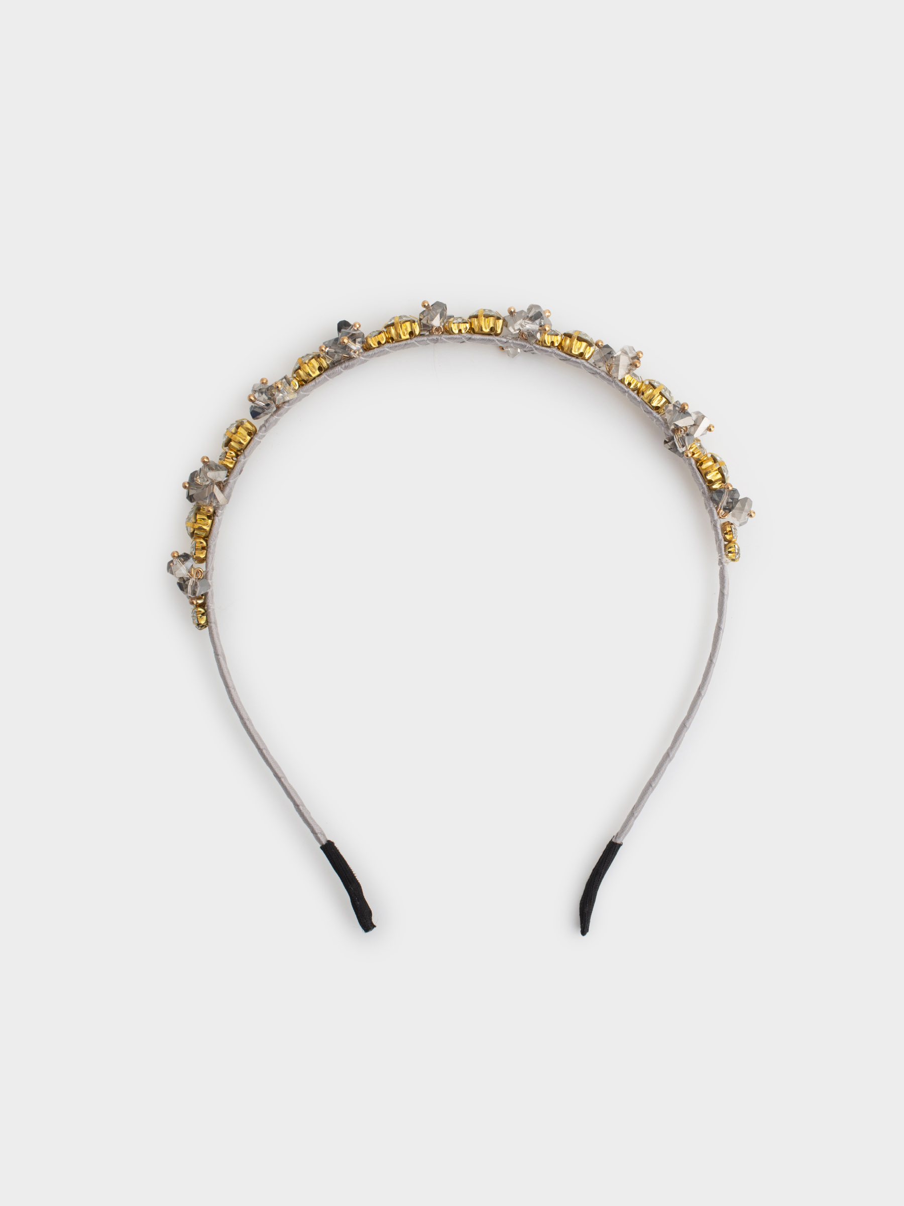 Тоғыншақ, 17х15 см, шыны/металл, күміс түстес, Кристалдар, Hair crystal, image-0