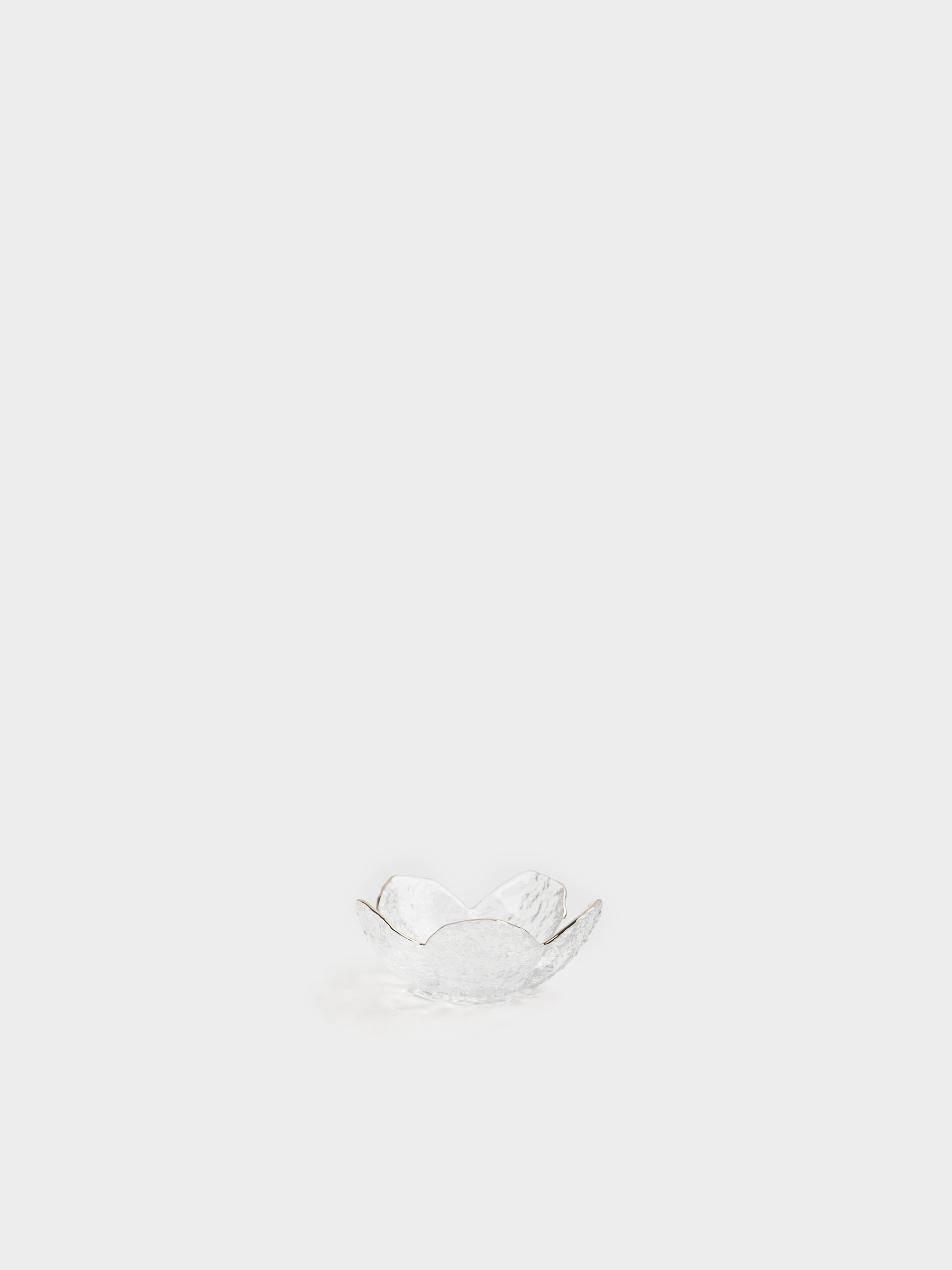 Кесе, 10х4 см, 50 мл, шыны Р, алтын жиегі бар, Гүл, Glacial, image-0