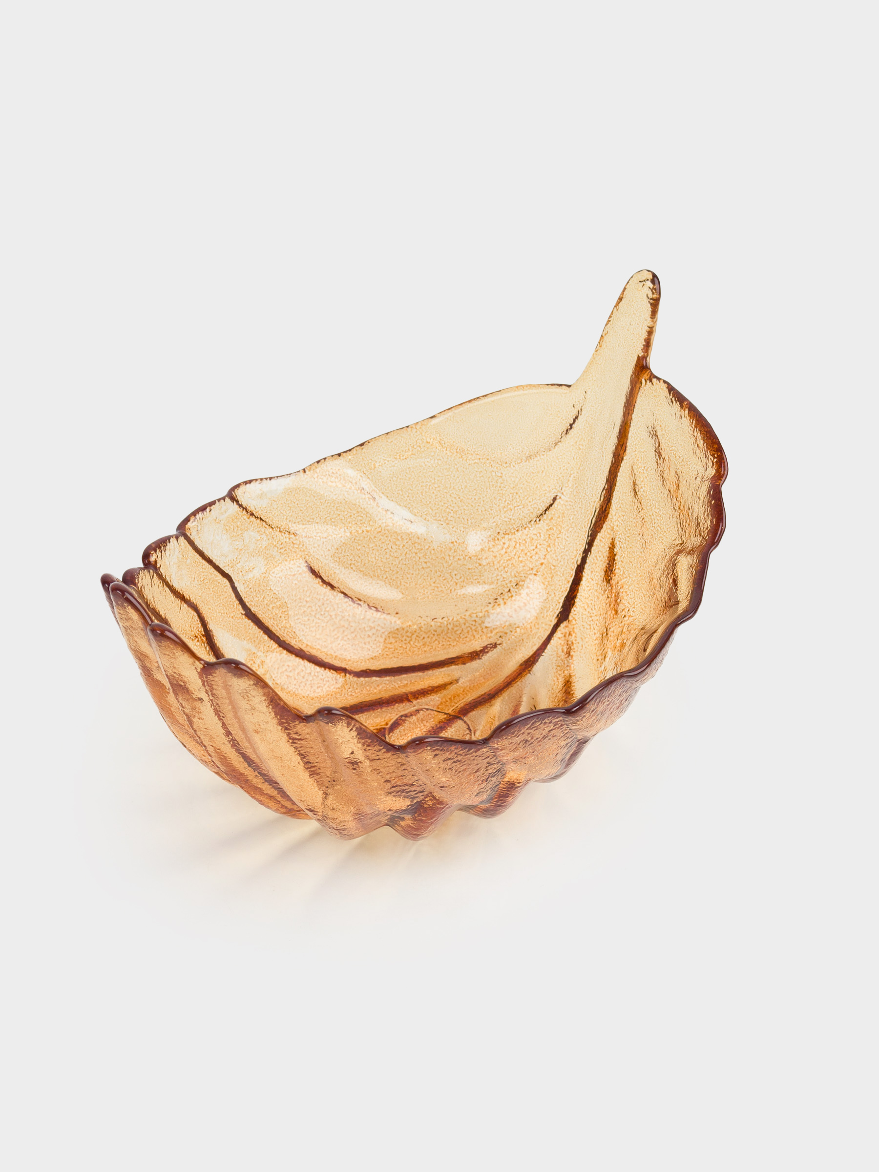 Салат ыдысы, 17х10 см, мл, шыны, түс, Жапырақ, Curvy, image-0