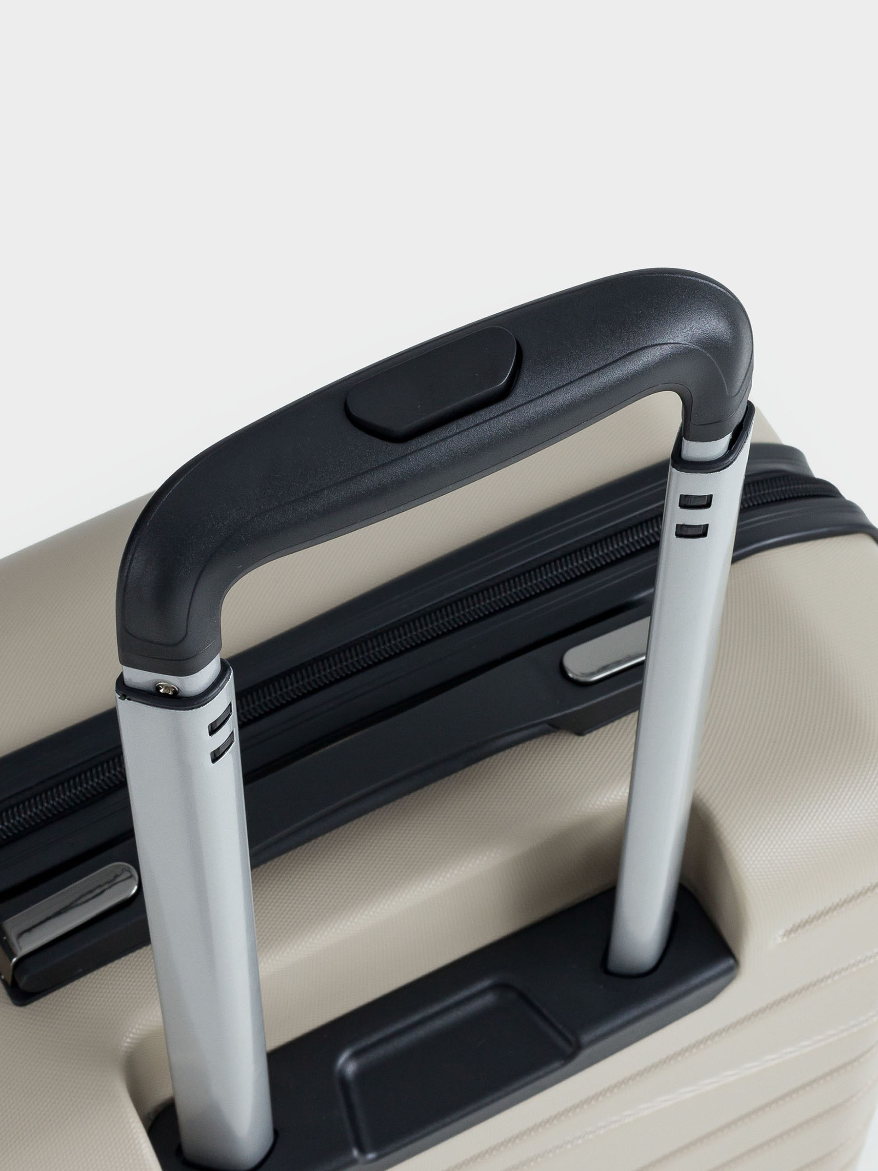 Чемодан S, 39х22х55 см, 2,7 кг, пластик, бежевый, Travel comfort, image-11