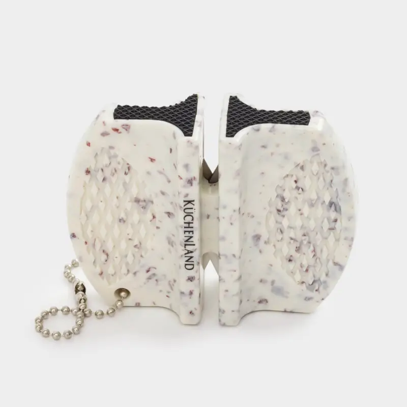 Точило для ножей, 7 см, пластик/сталь, молочное, Accessories, image-0