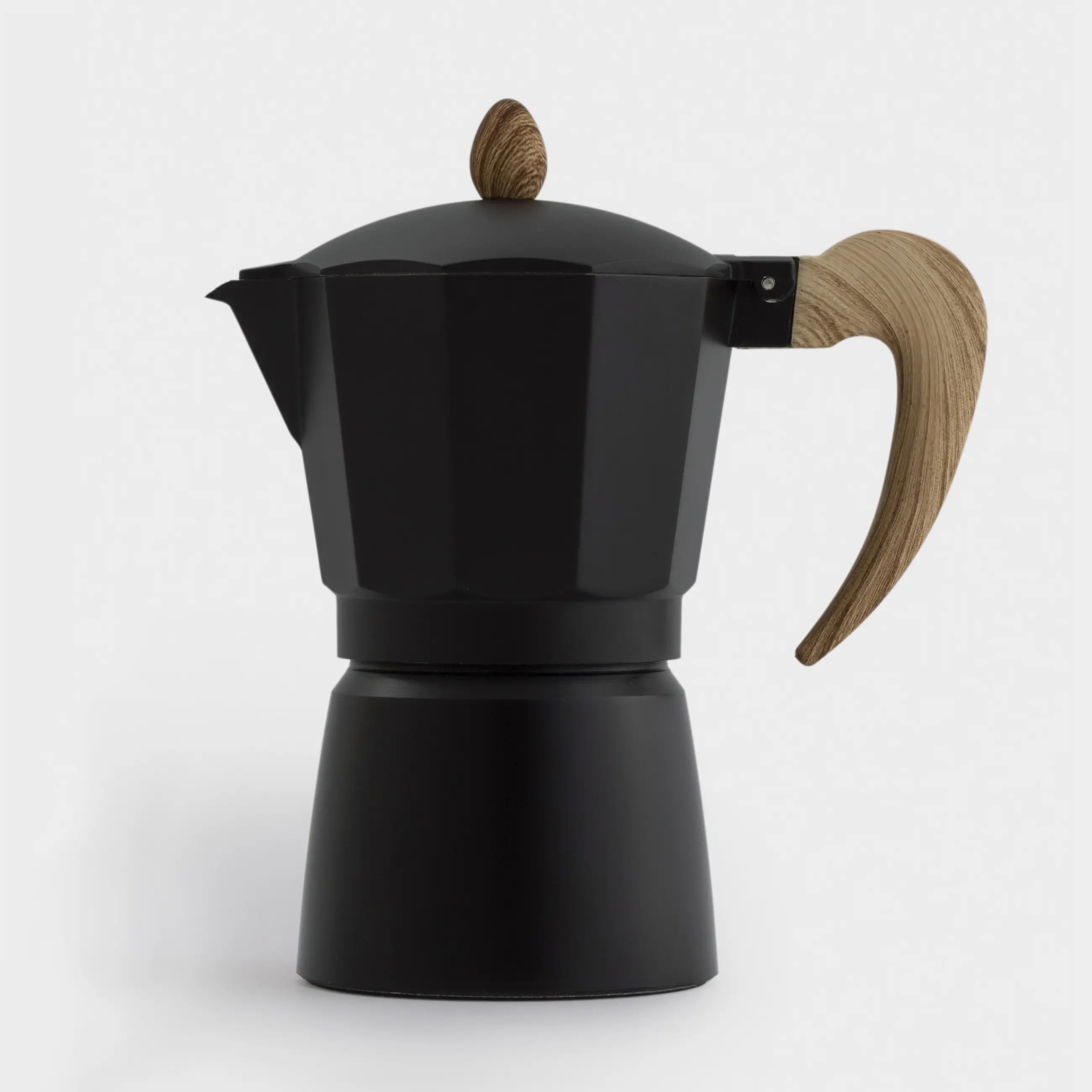 Кофеварка гейзерная, 300 мл, алюминий/пластик, черная, Espresso