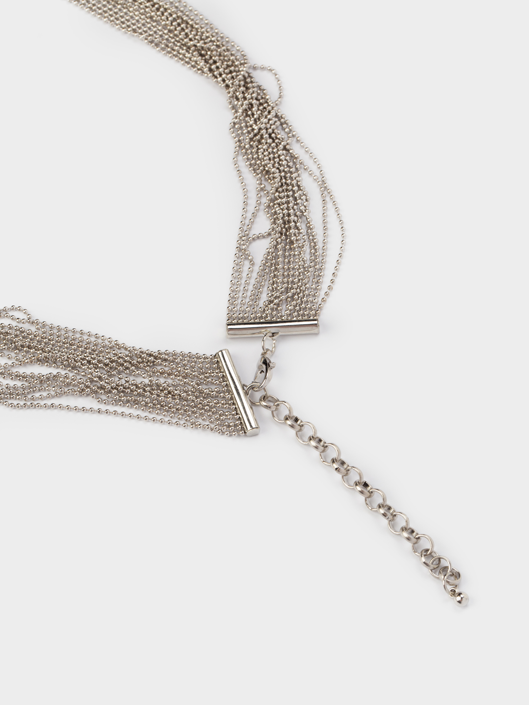 Алқа, 1 м, металл, күміс, түйін, Jewelry knot, image-3