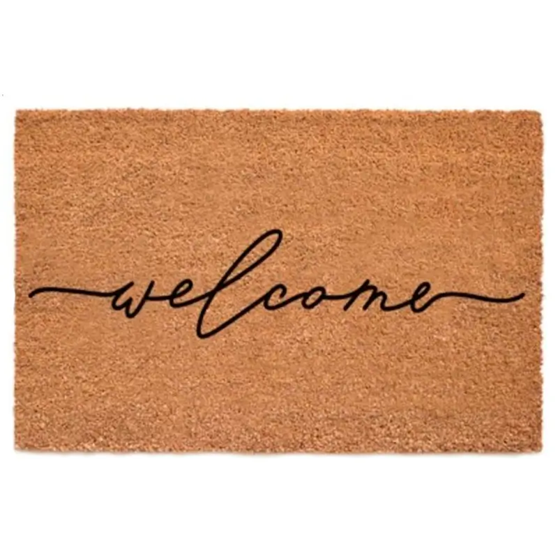 Коврик придверный, 45х75 см, кокос/пвх, коричневый, Welcome, Home deco ,image-0