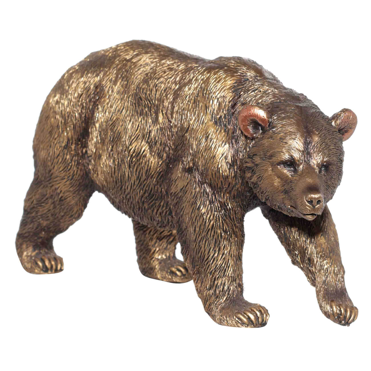Статуэтка, 22 см, полирезин, бронзовая, Медведь, Bear изображение № 1