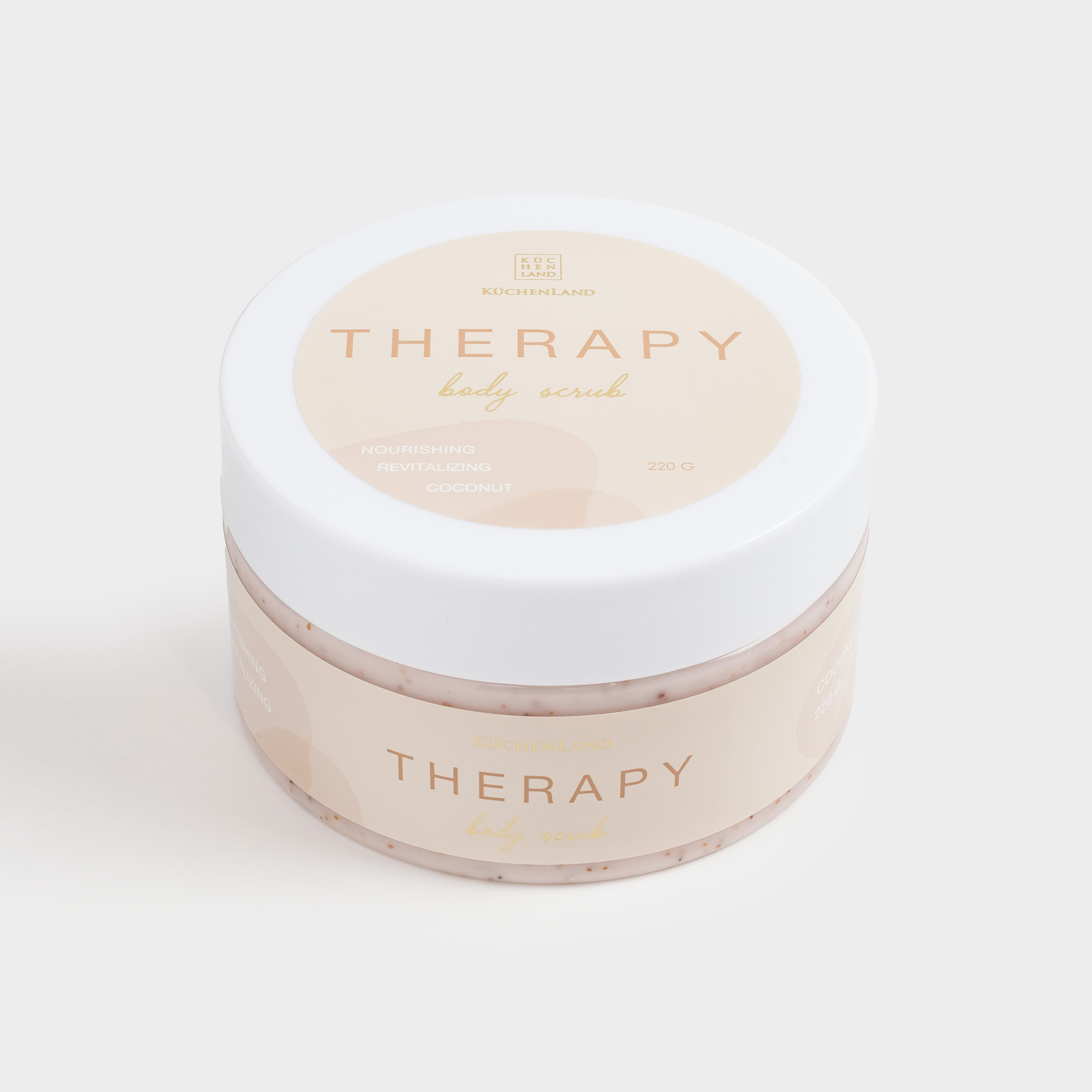 Денеге арналған скраб, 220 г, нәрлендіреді, Кокос, Therapy, image-1