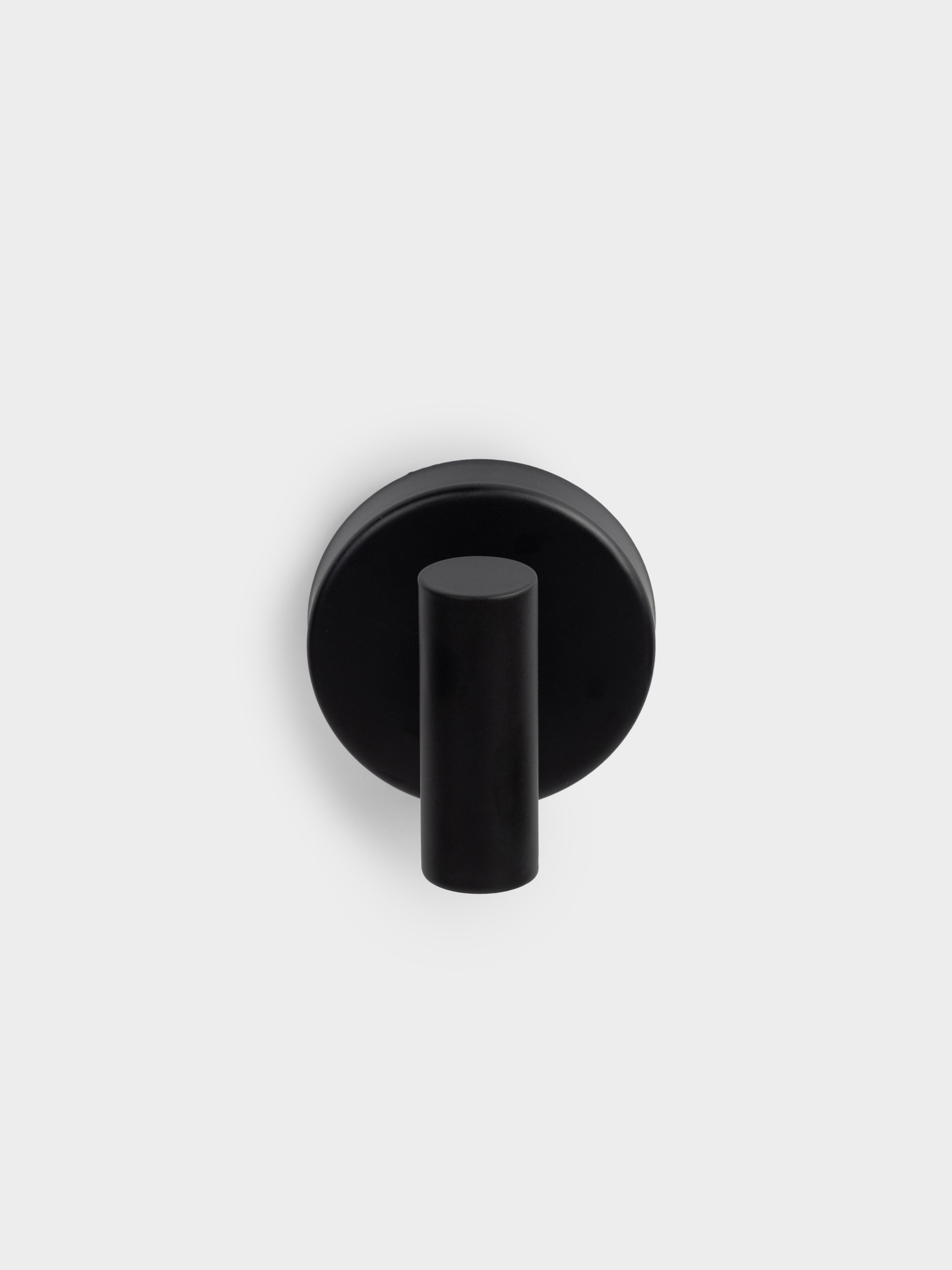 Крючок, 7 см, двойной, настенный, на вакуумной присоске, металл/пластик, Total black, image-1