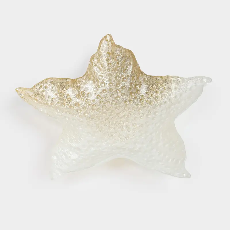 Блюдо, 26х4 см, стекло, золотистое, Морская звезда, Starfish ,image-0