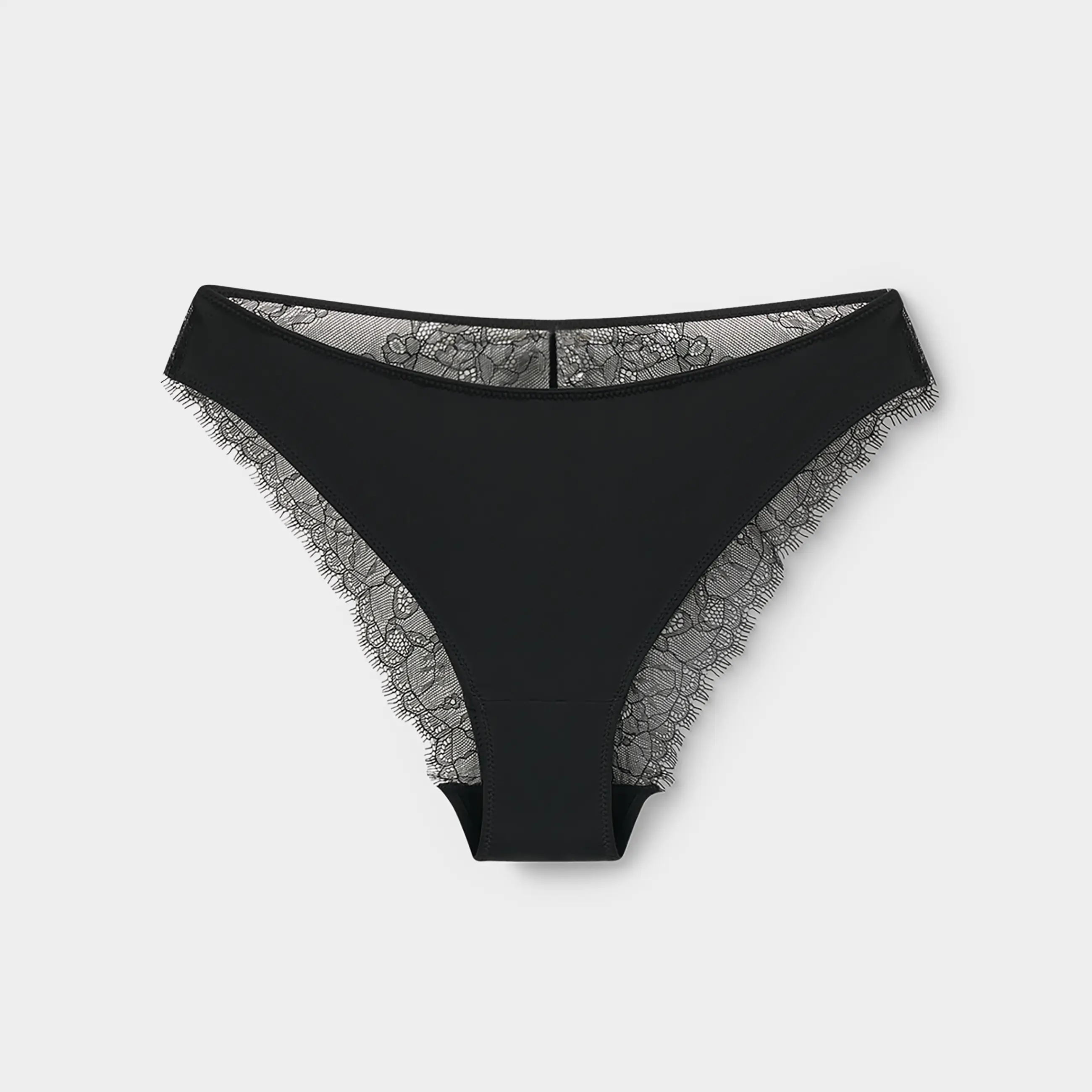 Әйелдер іш киімі, өлшемі L, нейлон/спандекс, шілтер, қара, Cлиптер, Yulali