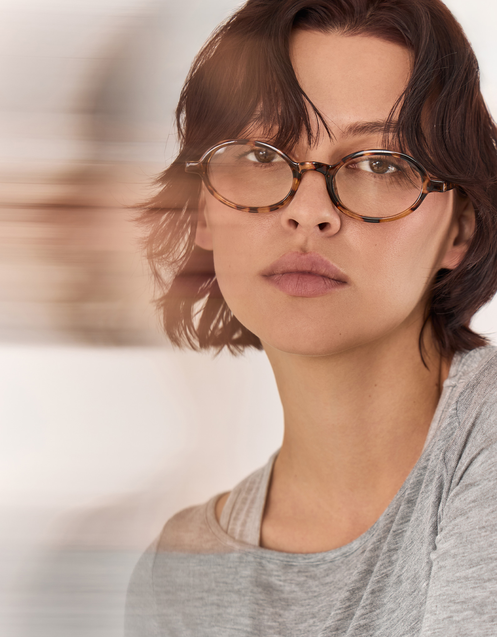Очки имиджевые, пластик, овальные, черепаховые, Eyewear, image-5