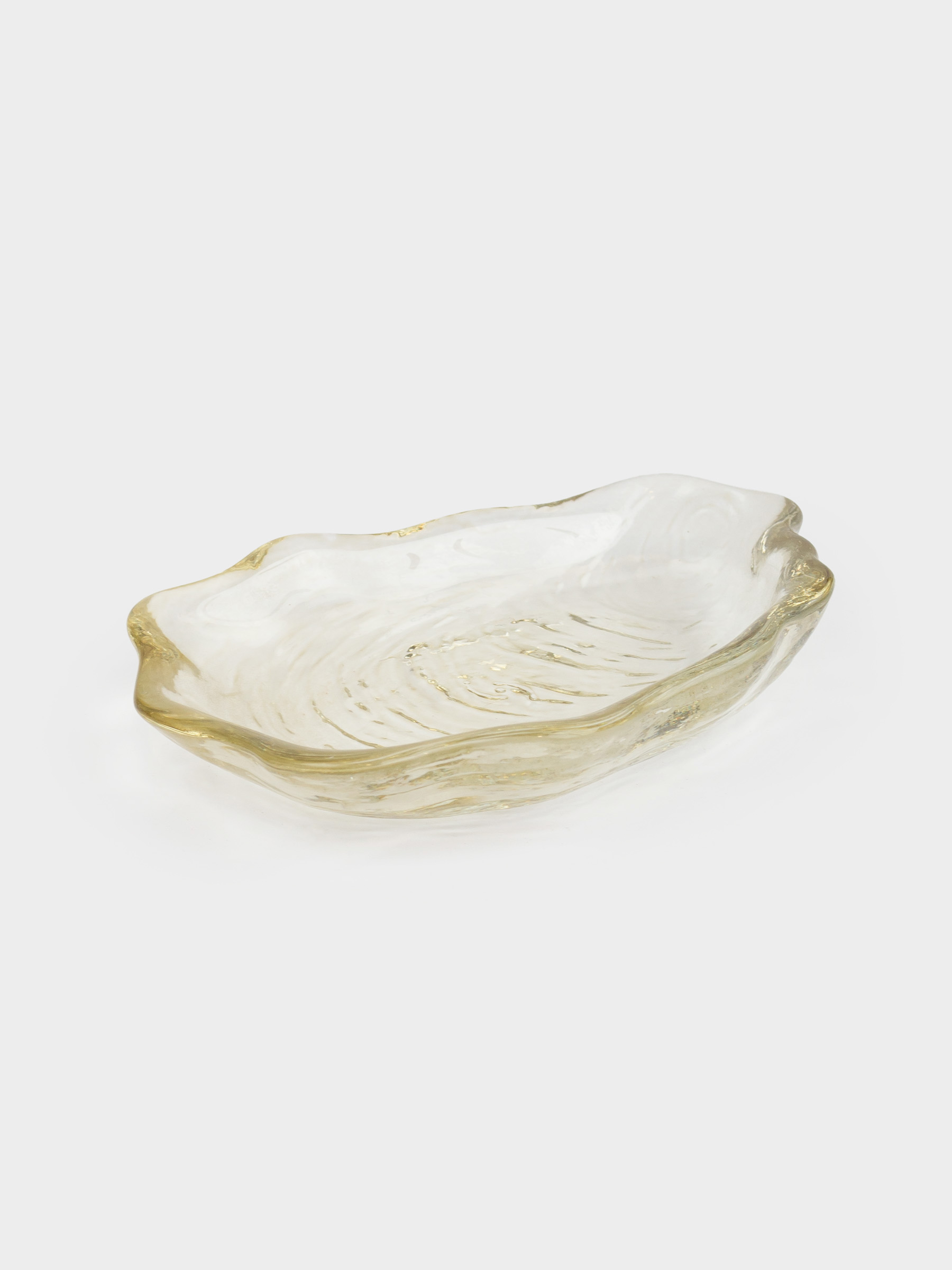 Блюдо, 12х8х2 см, стекло, песочное, Shellfish color, image-2