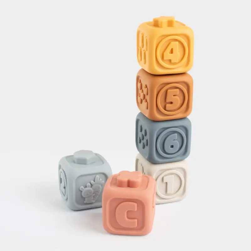 Игрушка-сортер, 6х6 см, 6 пр, развивающая, ПВХ, цветная, Кубики, Kiddy ,image-0