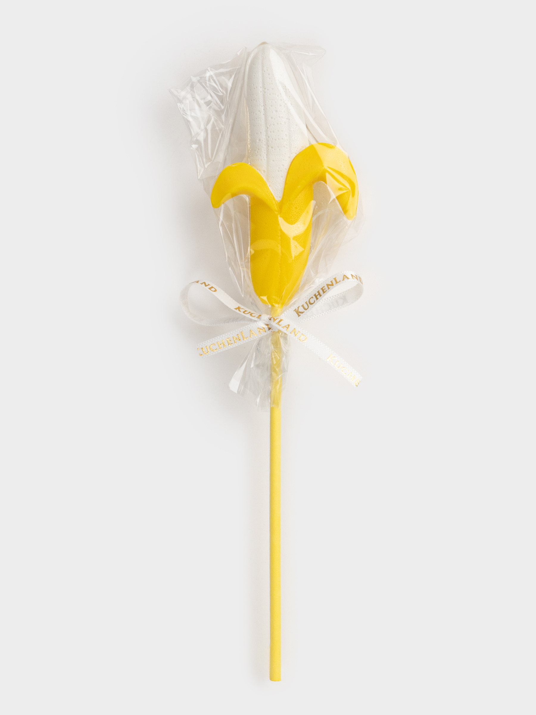 Леденец, 35 гр, погремушка, на палочке, изомальт, желтый, Банан, Sweet life, image-4
