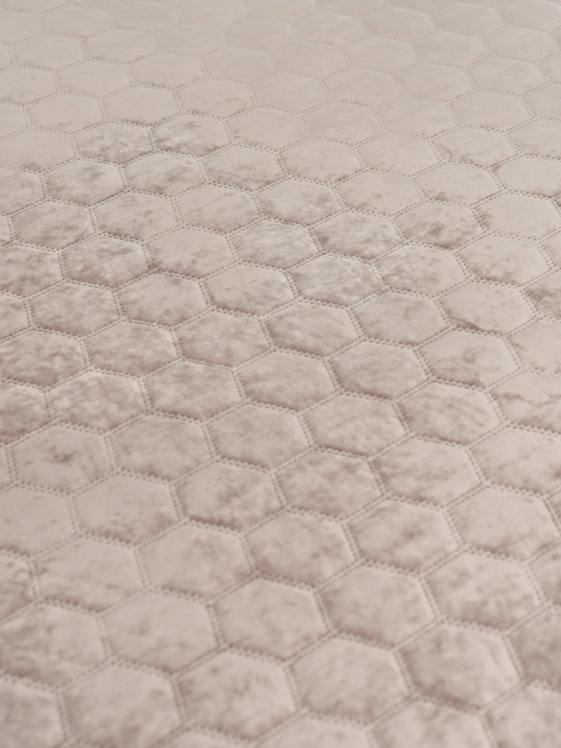 Төсек, 220х240 см, төсеніш, барқыт/микрофибра, қоңыр, Бал, Lion, Stitch velvet, image-3