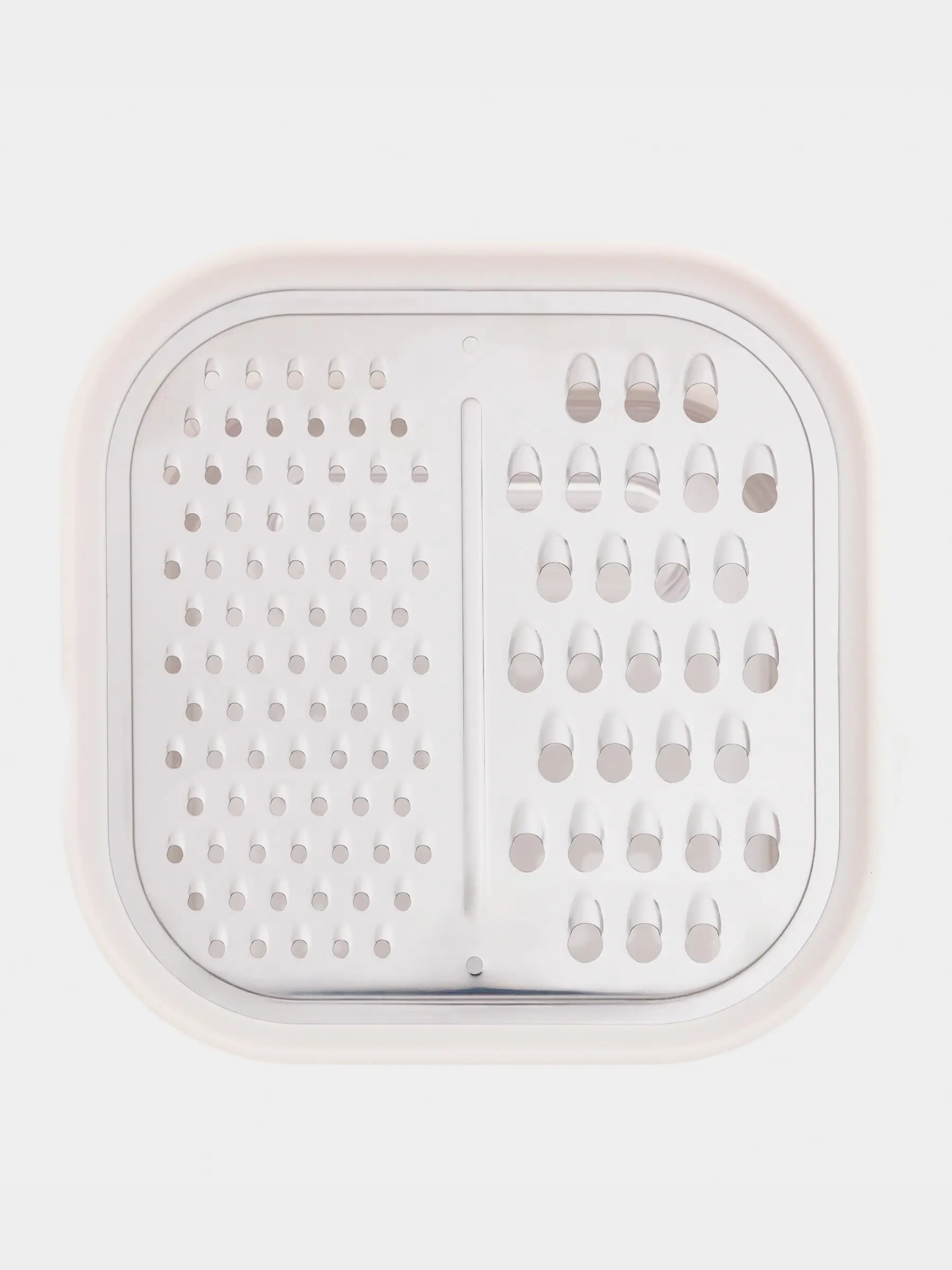 Үккіш, 14х14 см, контейнері бар, болат/пластик, сүт түстес, Soft kitchen