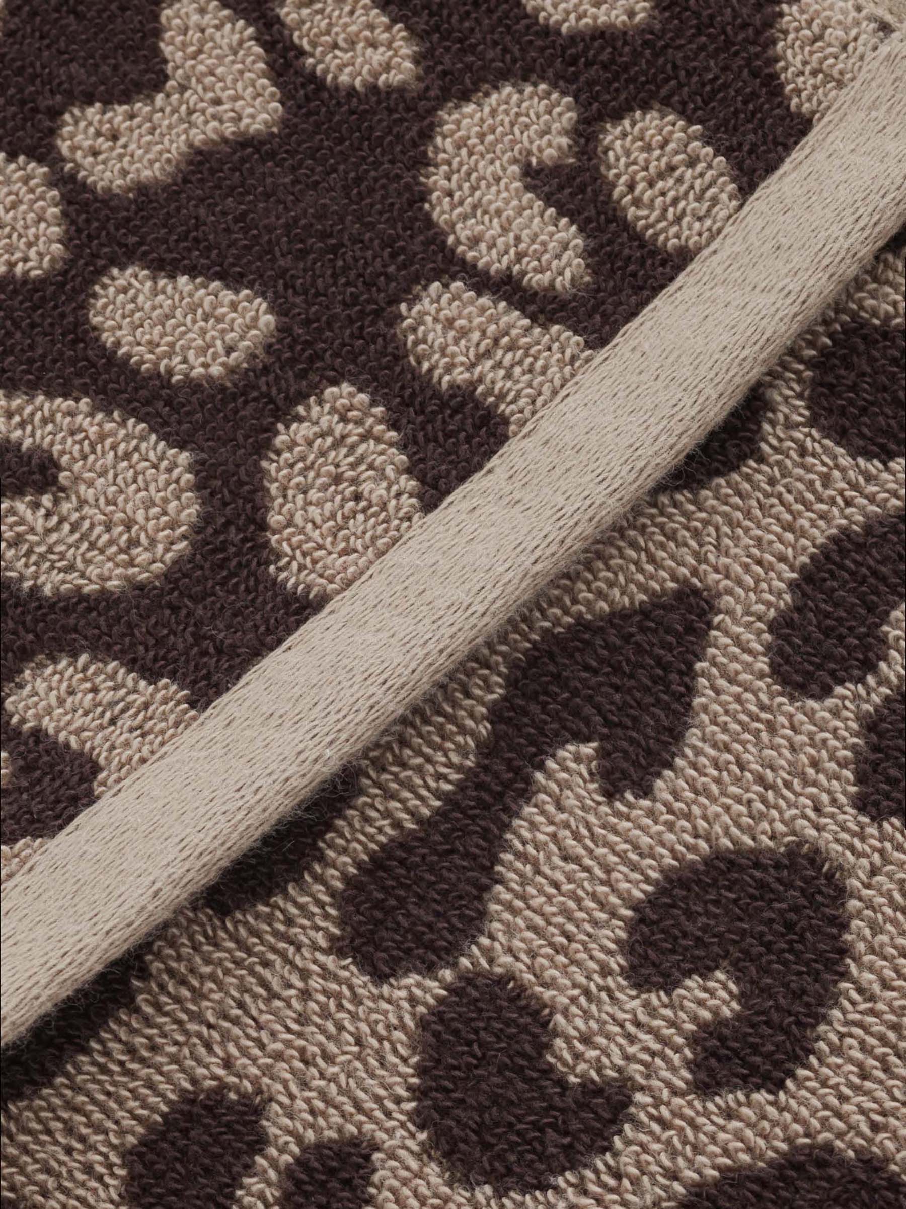Полотенце, 70х140 см, хлопок, коричневое, Леопардовый принт, Leopard cotton, image-4