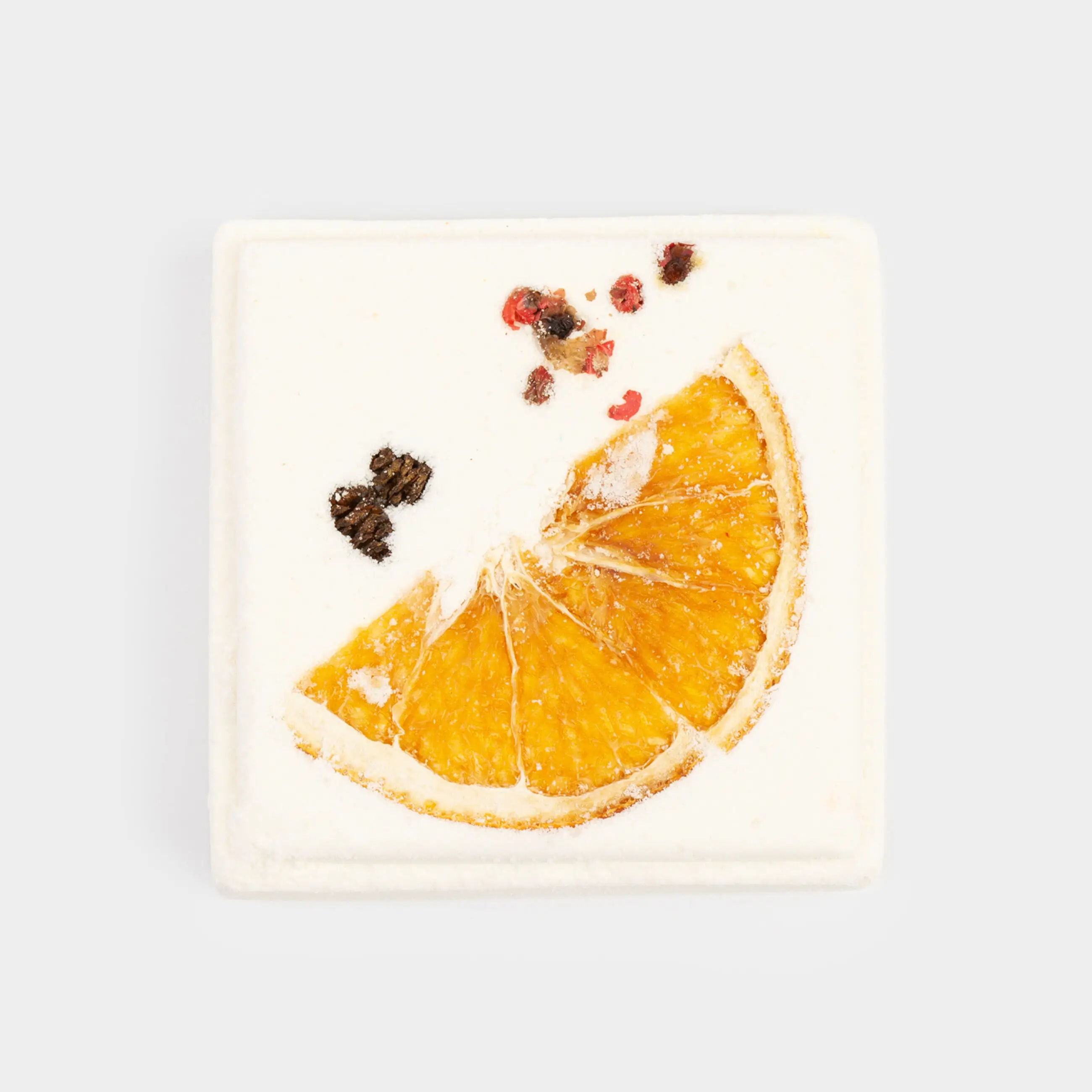 Ваннаға арналған бомба, 100 гр, ақ, Хош иіс, Апельсин, Body spa