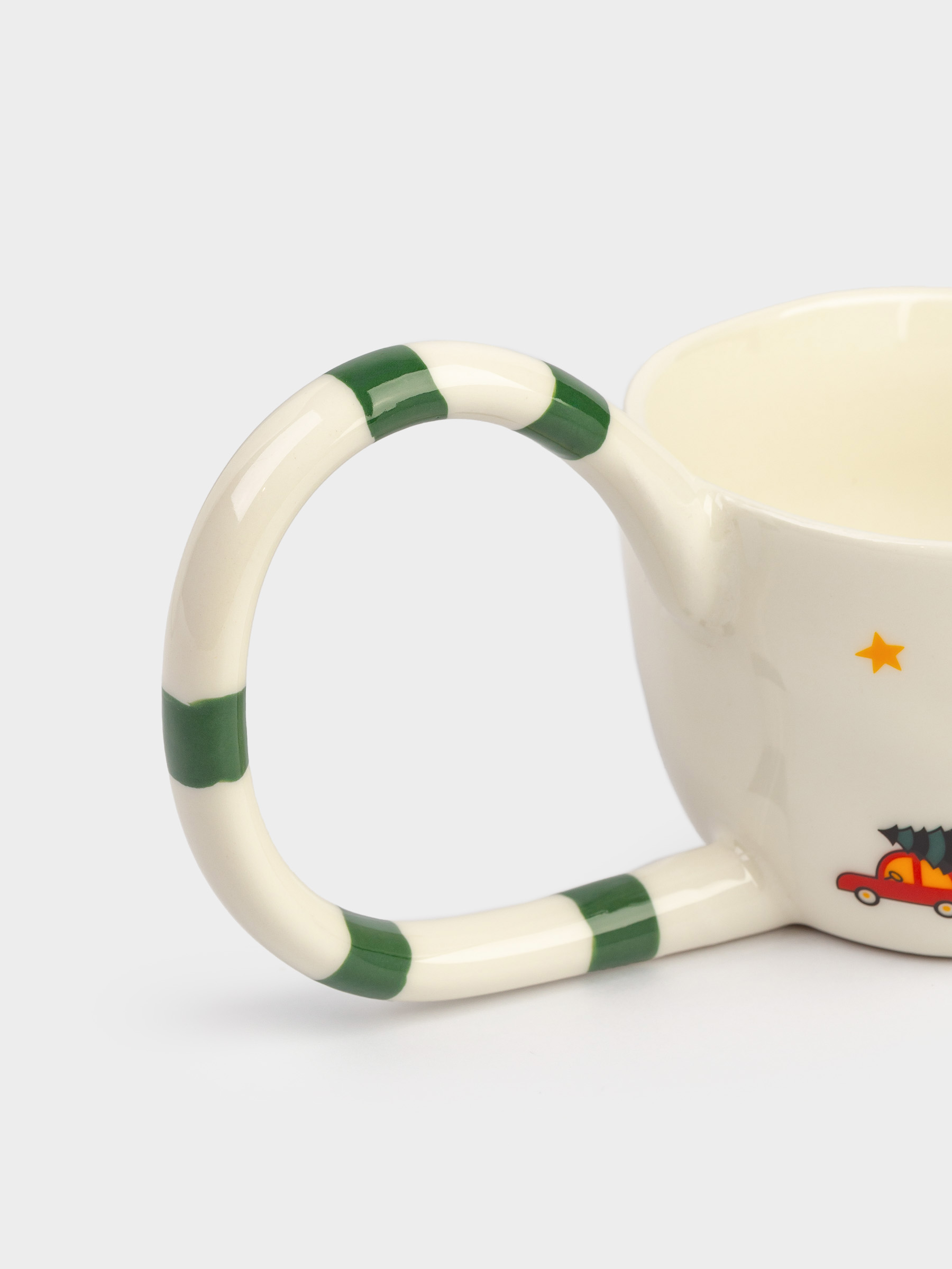 Саптыаяқ, 300 мл, фарфор N, ақ-жасыл, Жаңа жылдық микс, Christmas, image-2