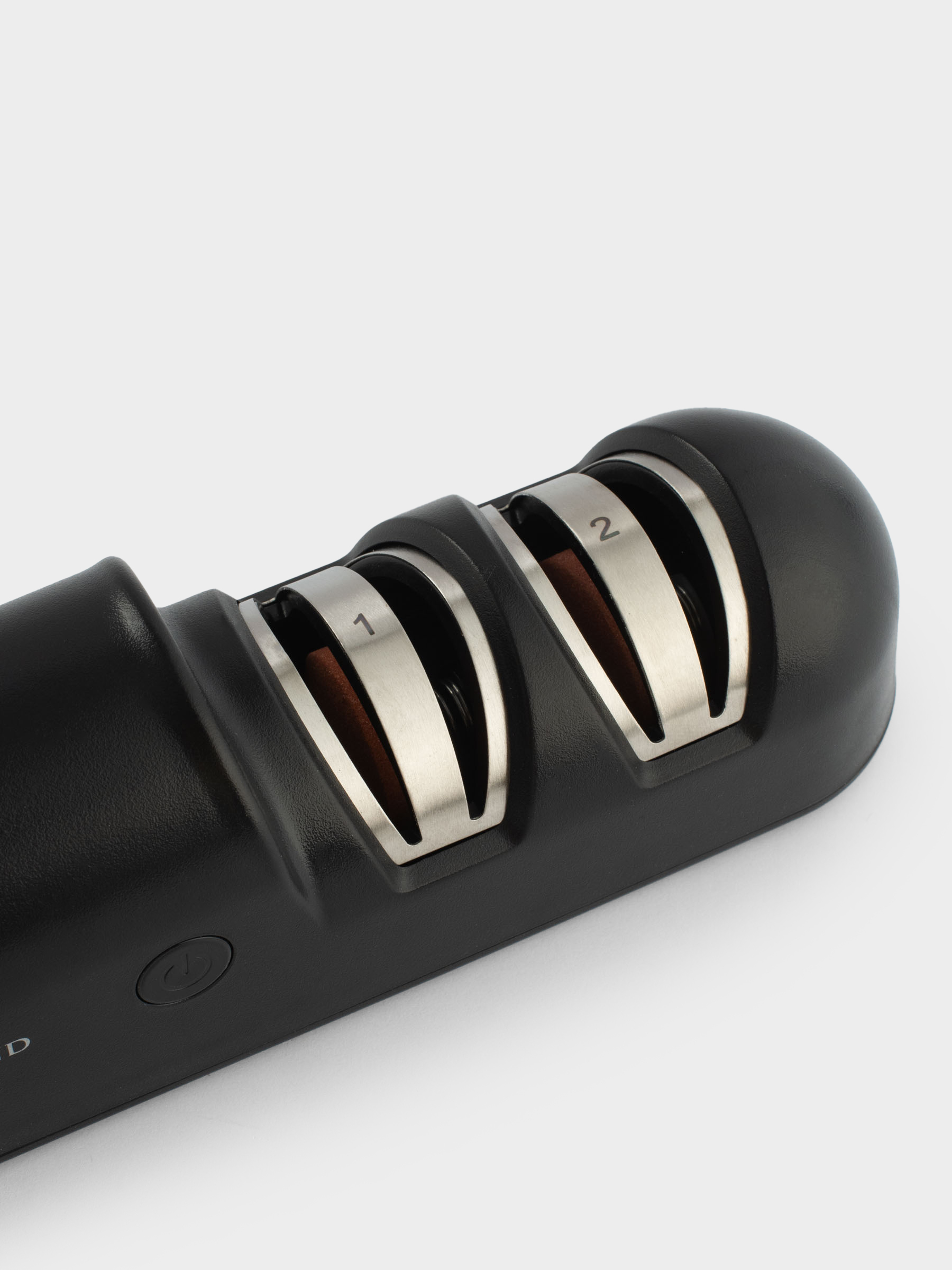 Точило для ножей, 19 см, два этапа заточки, электрическое, беспроводное, пластик/керамика, черное, Liberica, image-4