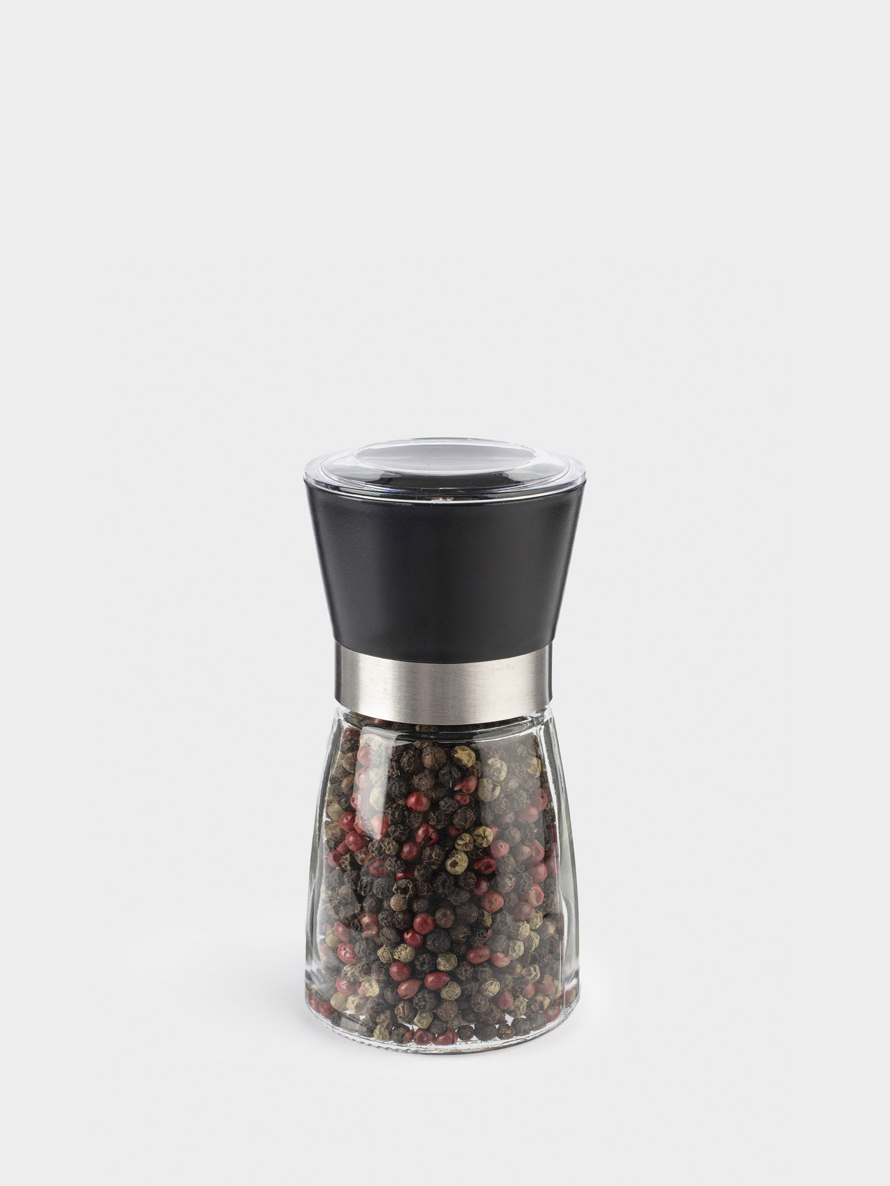 Мельница для специй 13 см, механическая, стекло, Три перца, Seasoning BBQ, image-2