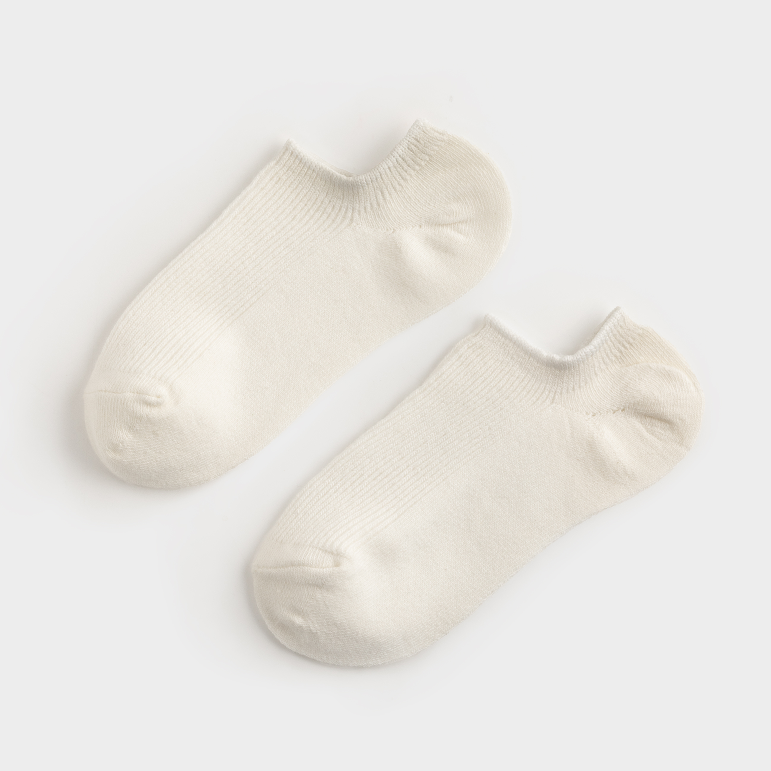 Әйелдерге арналған қысқа шұлықтар, өлшемі 39-41, мақта/полиэстер, ақ, Rib basic, image-0