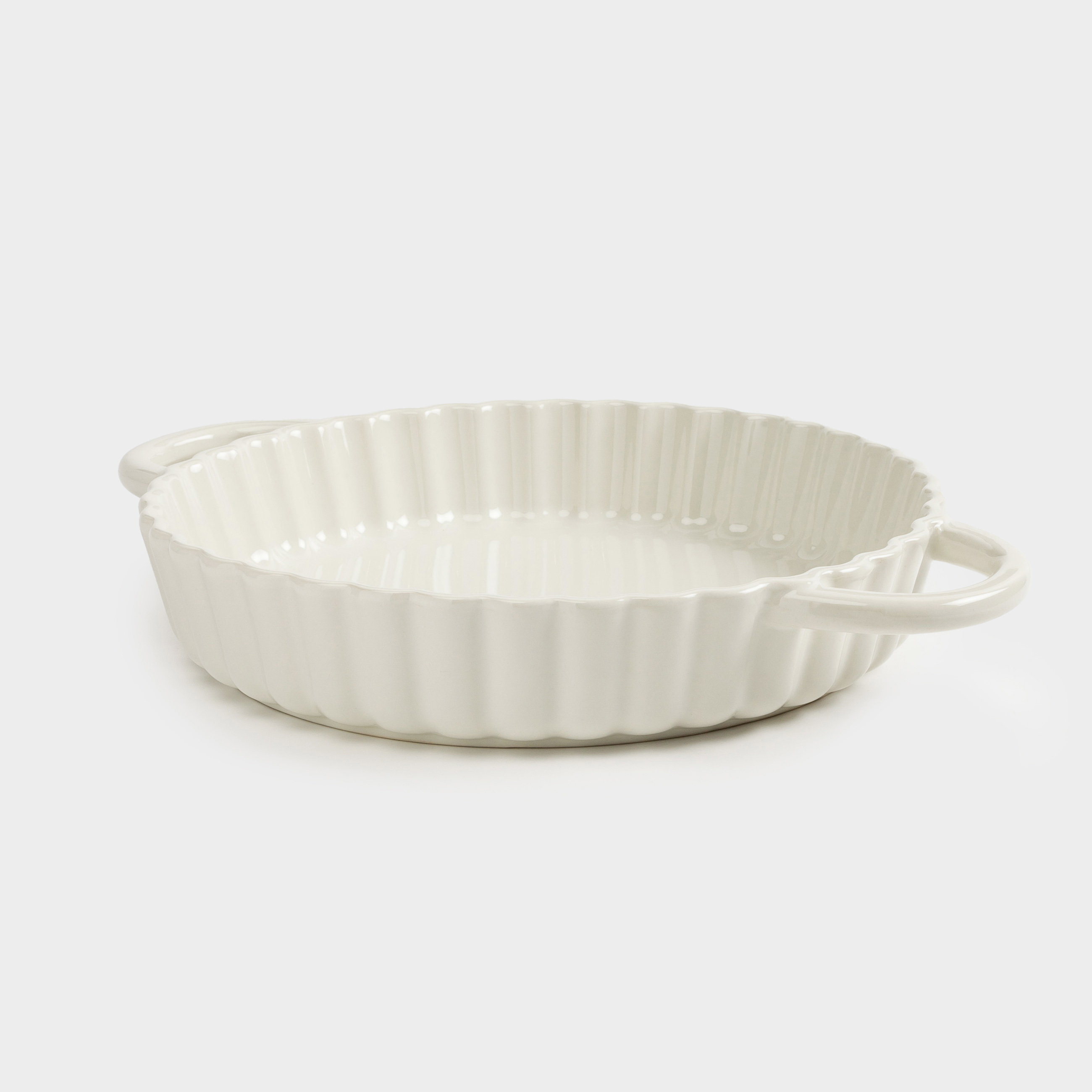Форма для запекания, 28 см, керамика, круглая, молочная, Cakes ivory, image-4