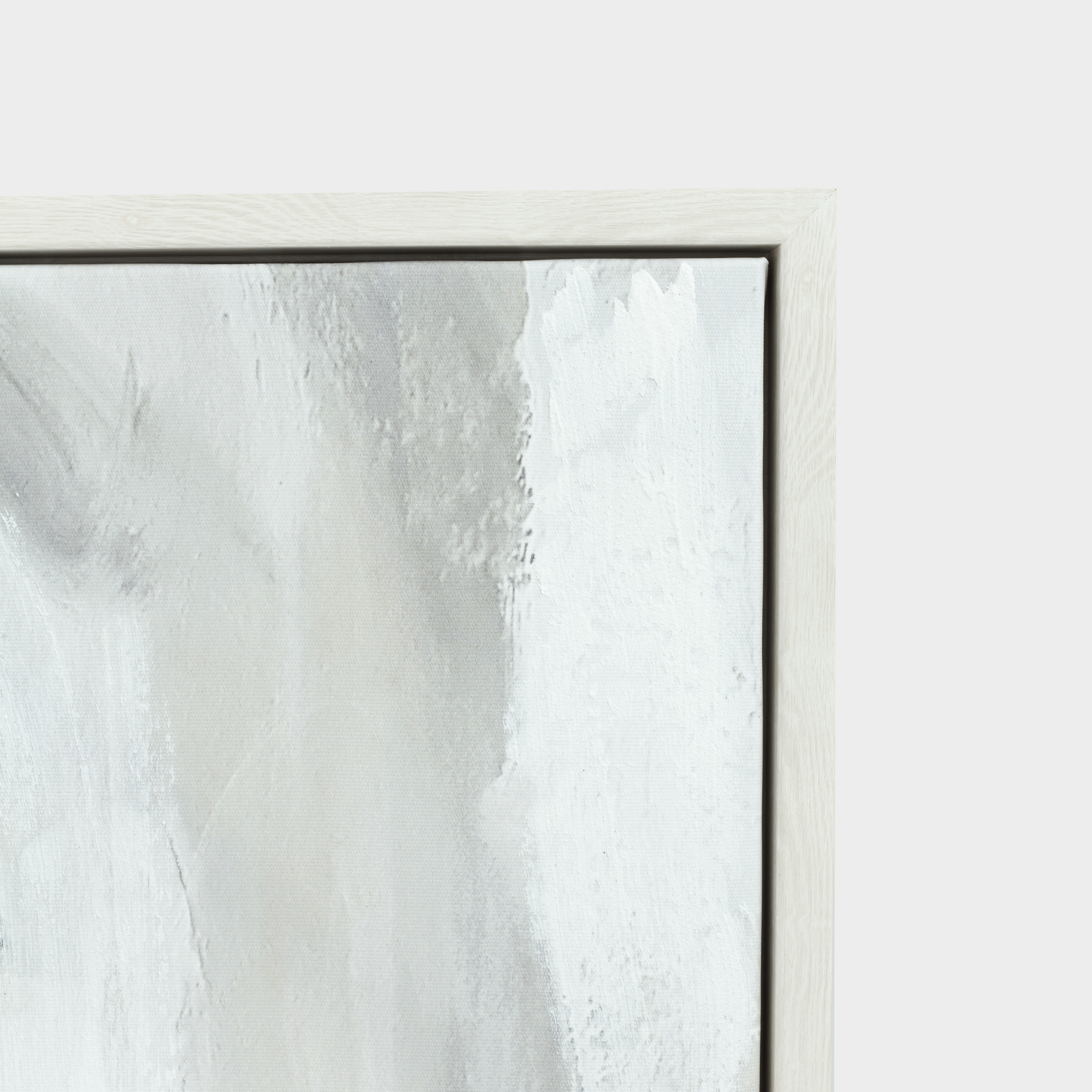 Картина в раме, 80х120 см, холст, бело-бежевая, Штрихи, Abstract, image-2