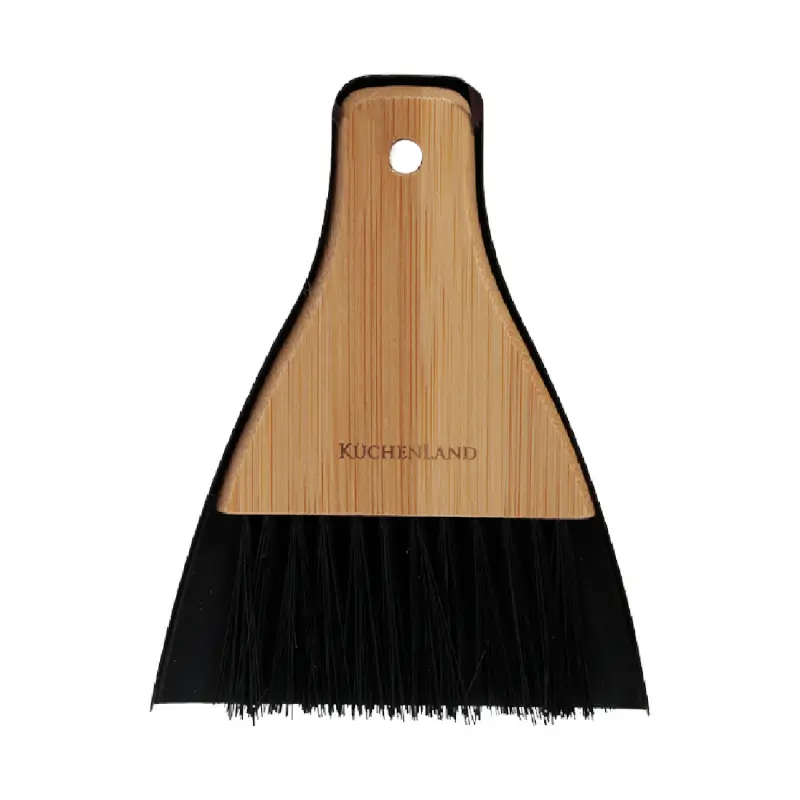 Қоқыс щеткасы, 17 см, бамбук/металл, қара, Black clean ,image-0