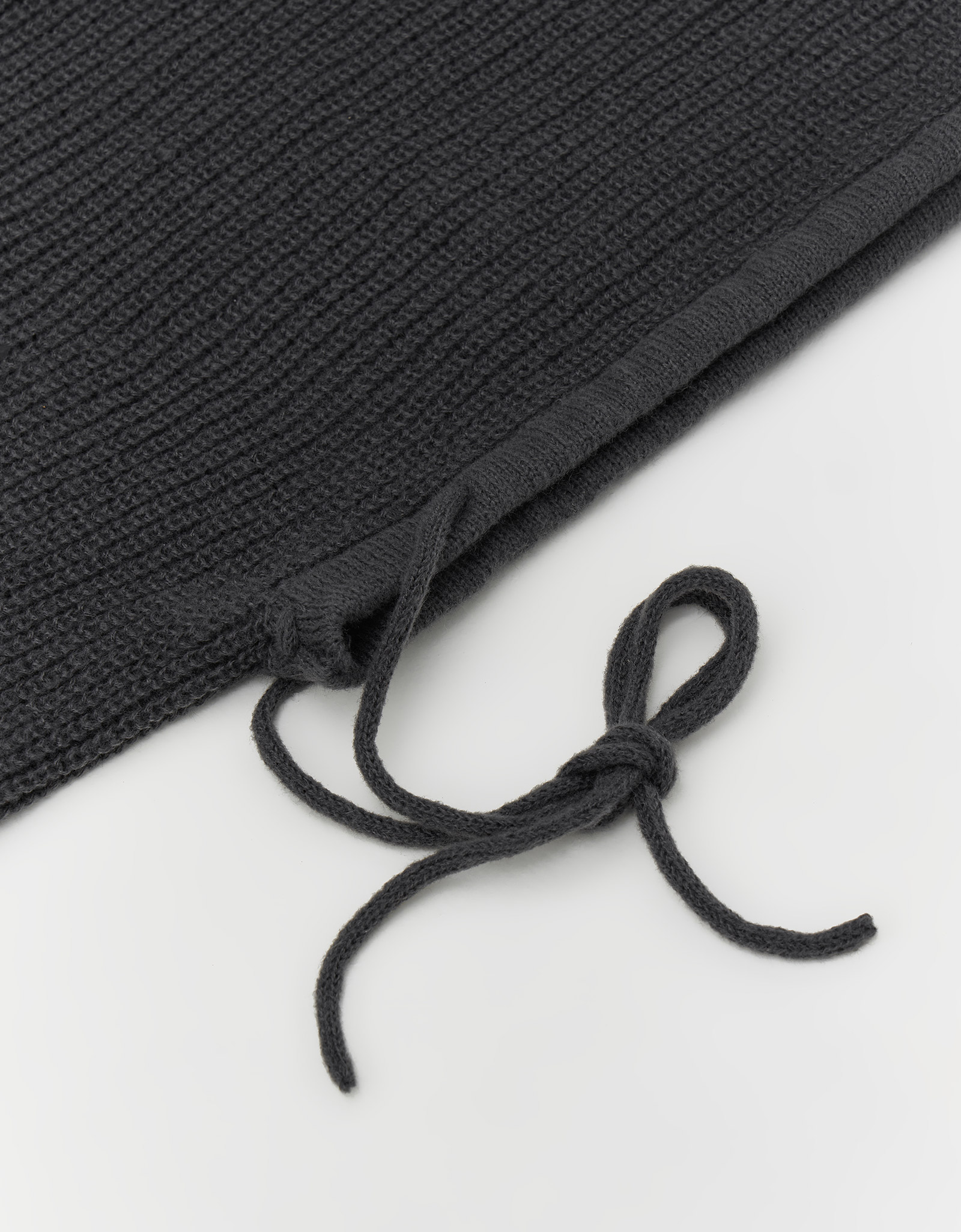 Капор женский, единый размер, в рубчик, полиэстер, темно-серый, Kapor, image-1