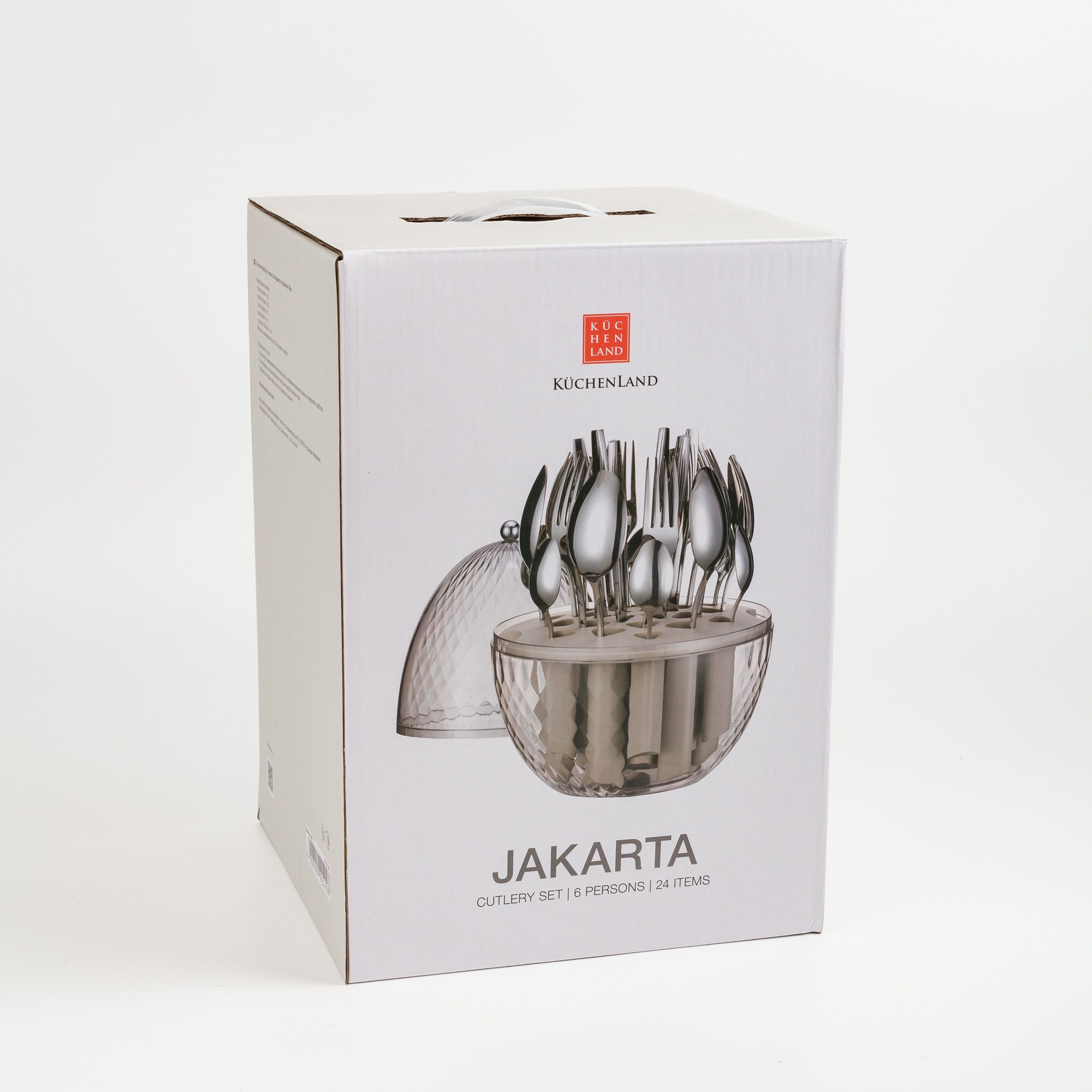 Столовые приборы, 6 перс, 24 пр, в подставке, сталь/пластик, Яйцо, Jakarta, image-8