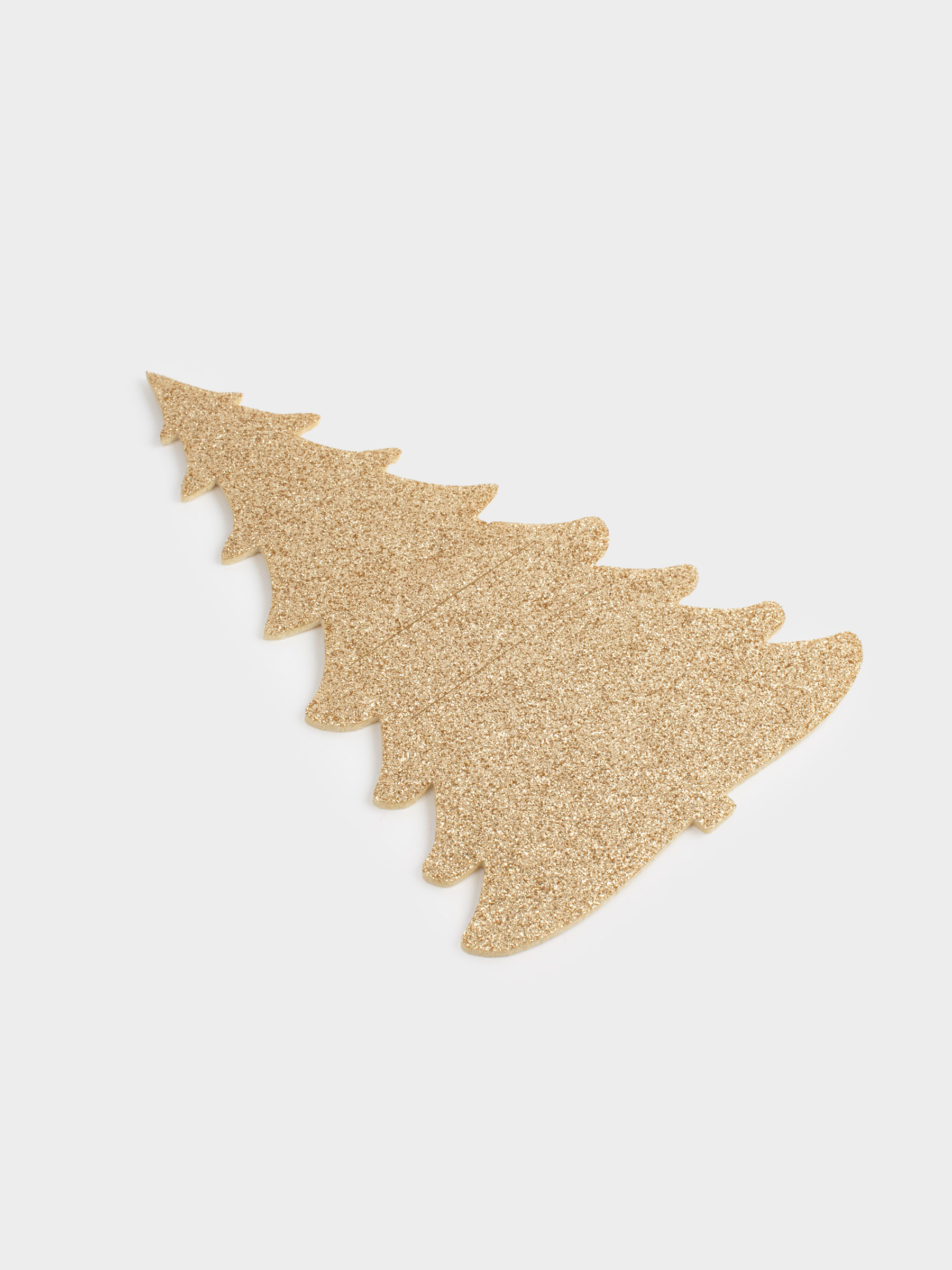 Карман для столовых приборов, 24х16 см, 2 шт, фетр, золотистый, Ель, Felt mat, image-2