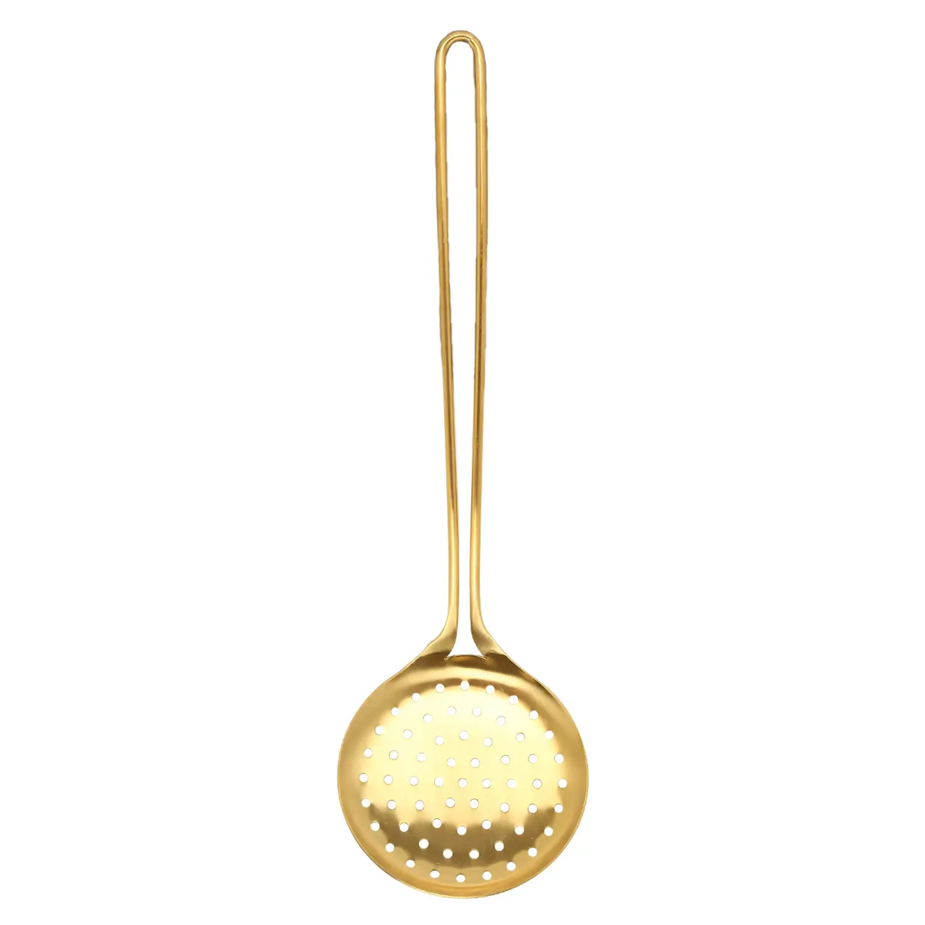 Шумовка, 37 см, сталь, золотистая, Device gold, image-0