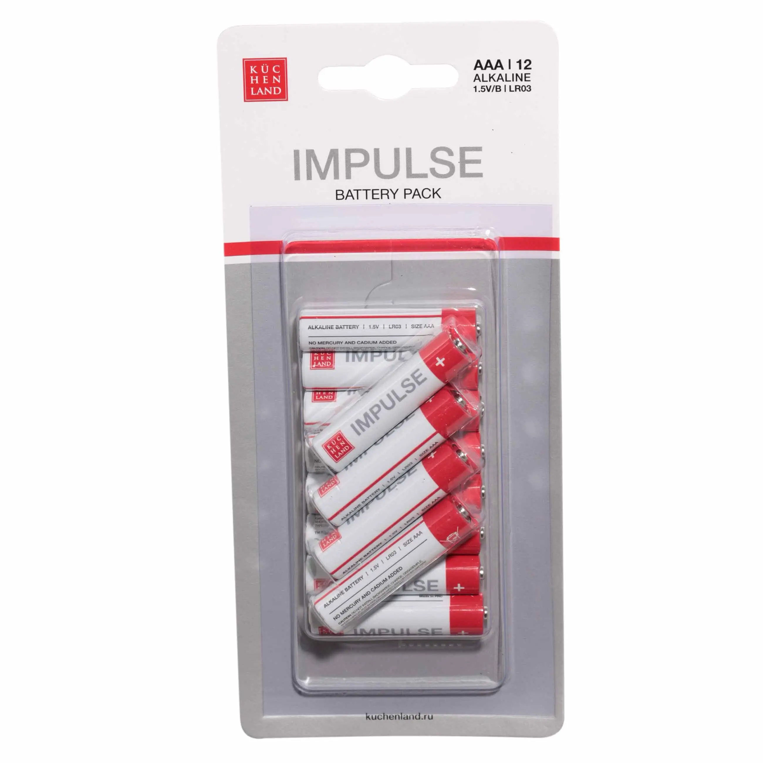 Батарейка AAA LR03, щелочная, 12 шт, Impulse, image-0