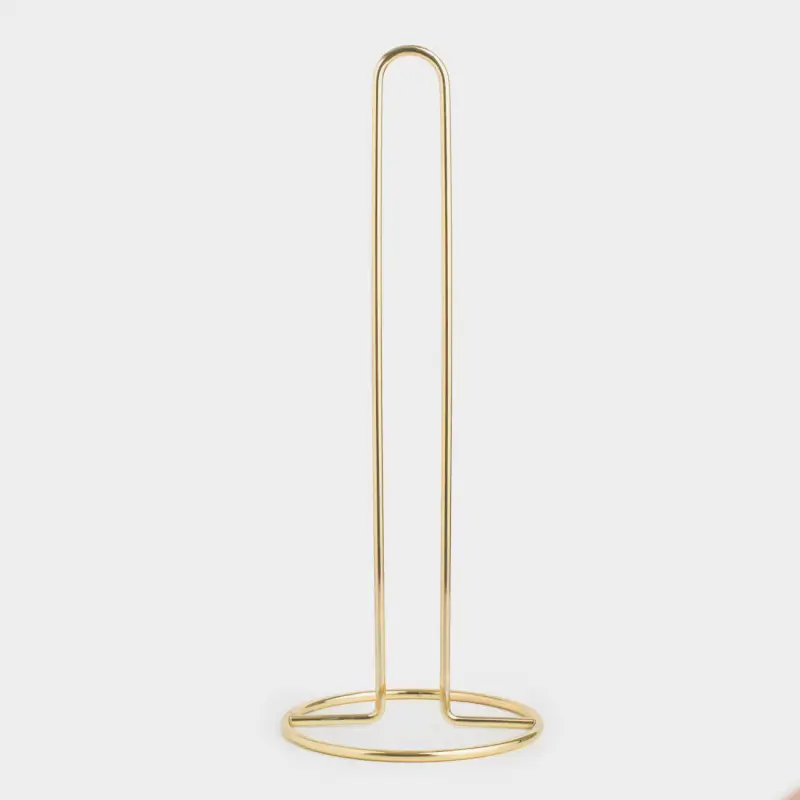 Держатель для бумажных полотенец, 31 см, металл, золотистый, Twist gold, image-0