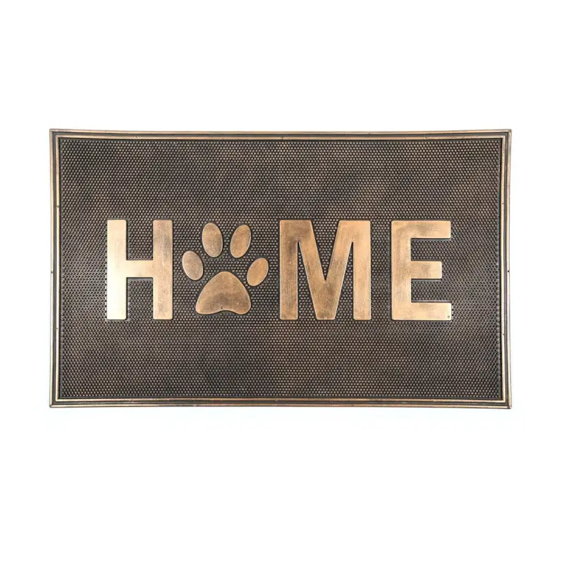 Коврик придверный, 45х75 см, резина, бронзово-черный, Home, Home deco ,image-0