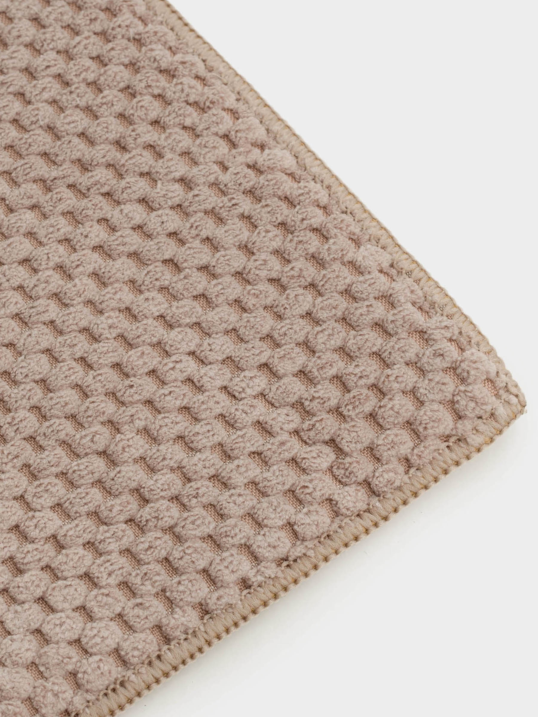 Коврик для сушки посуды, 51х38 см, микрофибра, бежевый, Clean, image-1