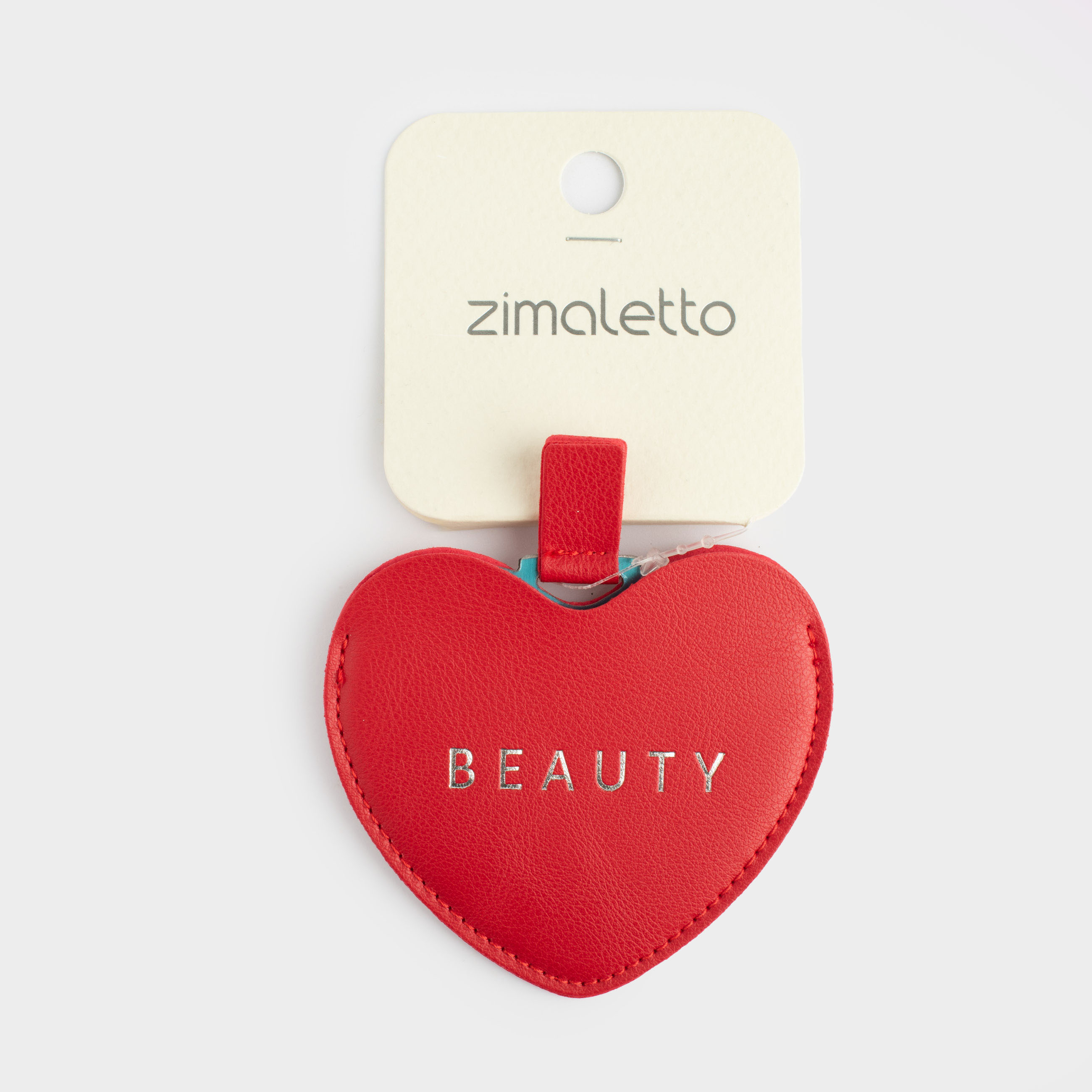 Брелок, 9 см, полиуретан/металл, красный, Сердце, Keychain heart, image-4