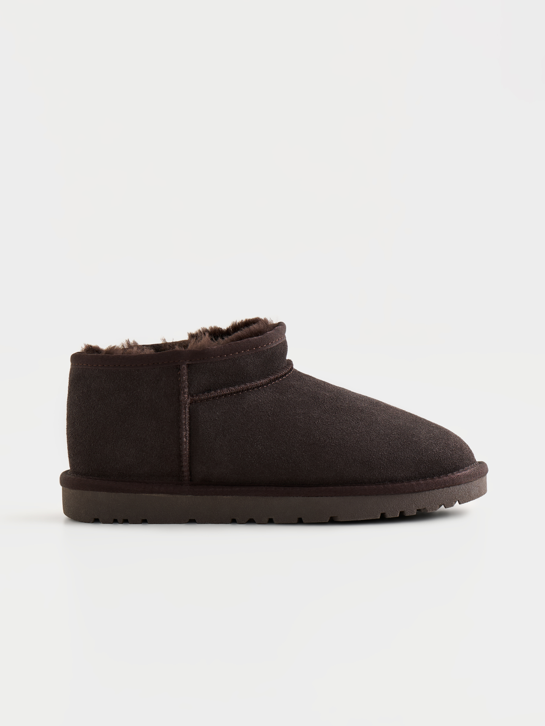Угги женские, р. 37, замша/шерсть, коричневые, Suede, image-0